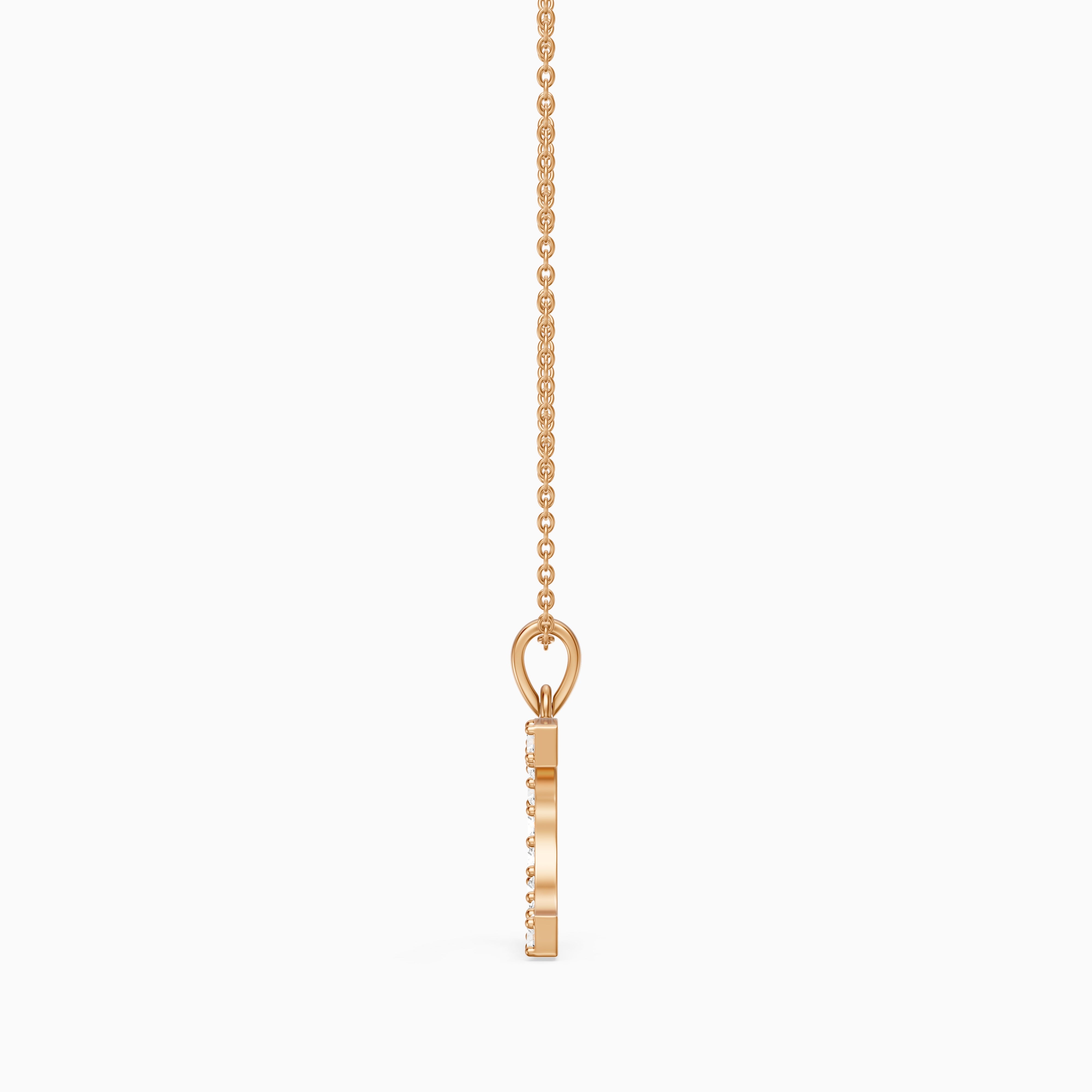 Taylor Lab Grown Diamond C Initial Pendant Necklace