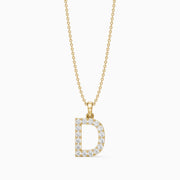 Bailey Lab Grown Diamond D Initial Pendant Necklace