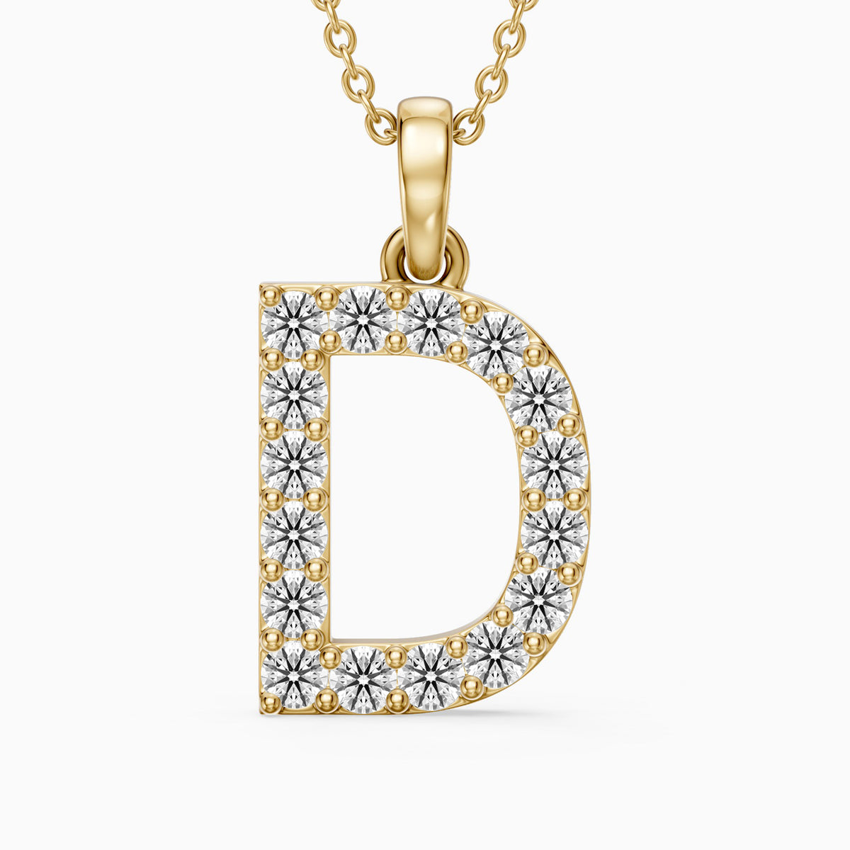 Bailey Lab Grown Diamond D Initial Pendant Necklace