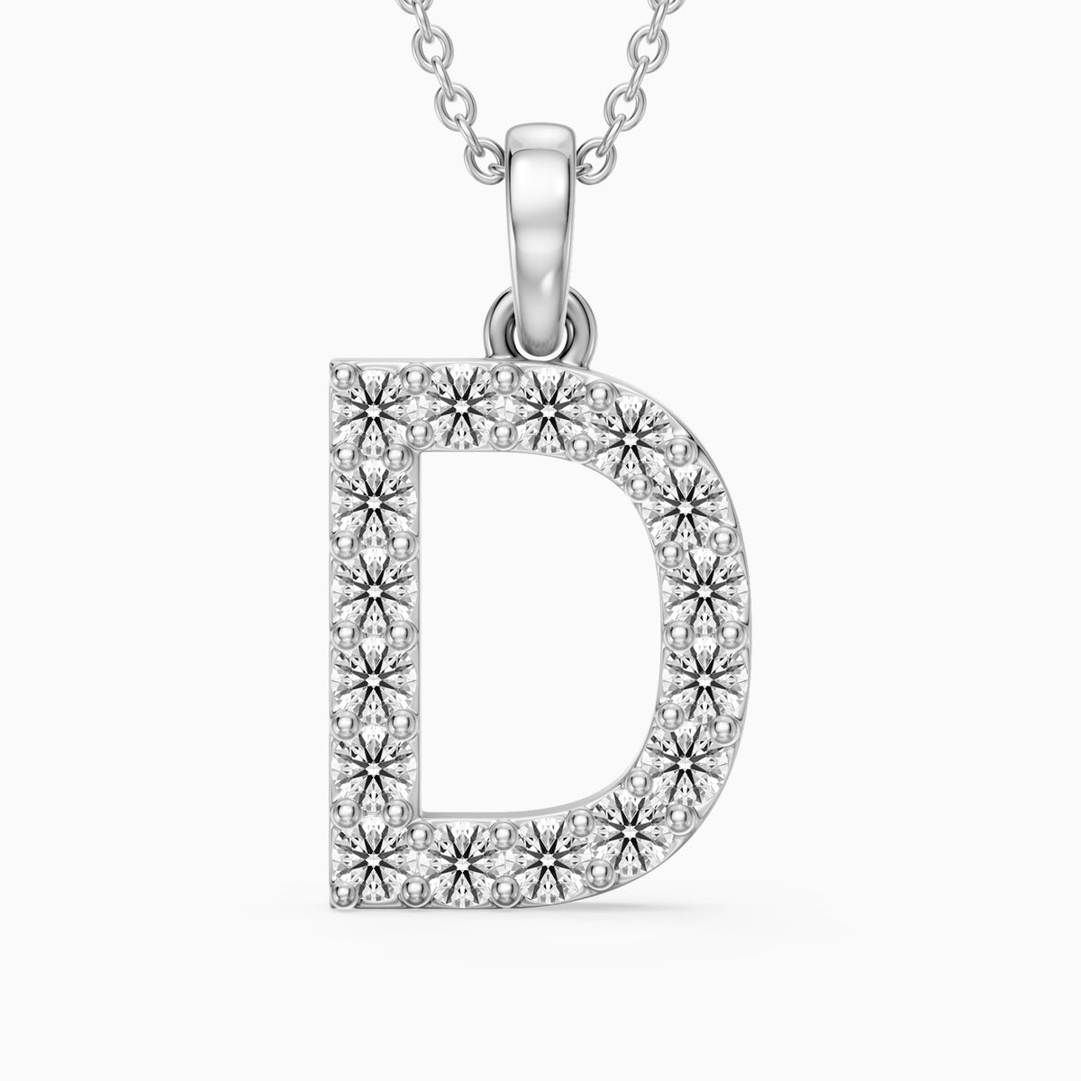 Bailey Lab Grown Diamond D Initial Pendant Necklace