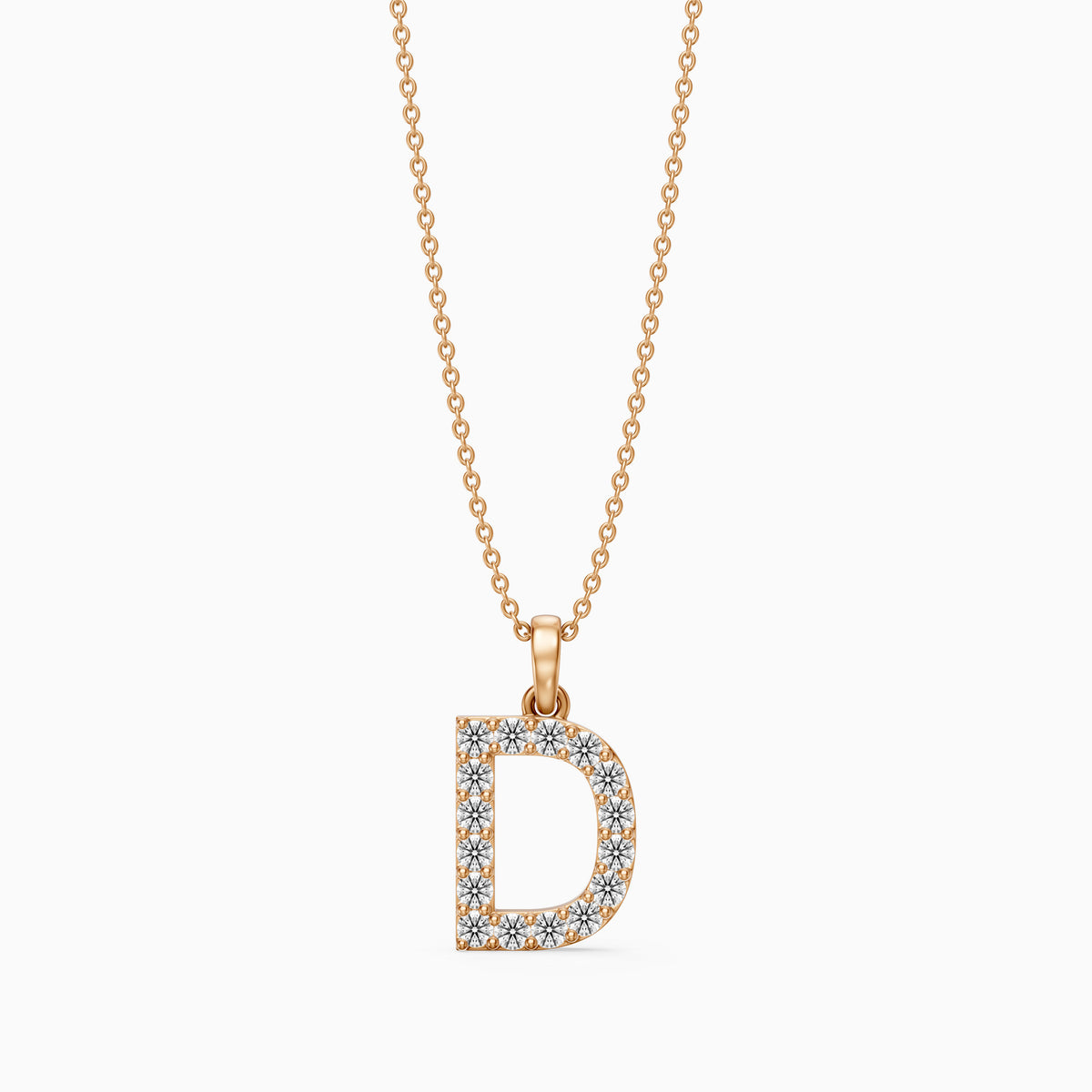 Bailey Lab Grown Diamond D Initial Pendant Necklace