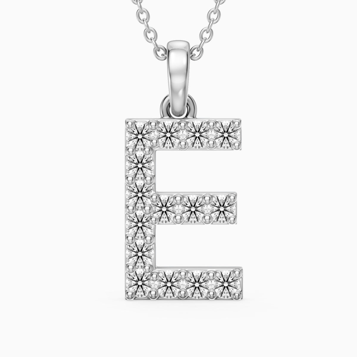 Sadie Lab Grown Diamond E Initial Pendant Necklace