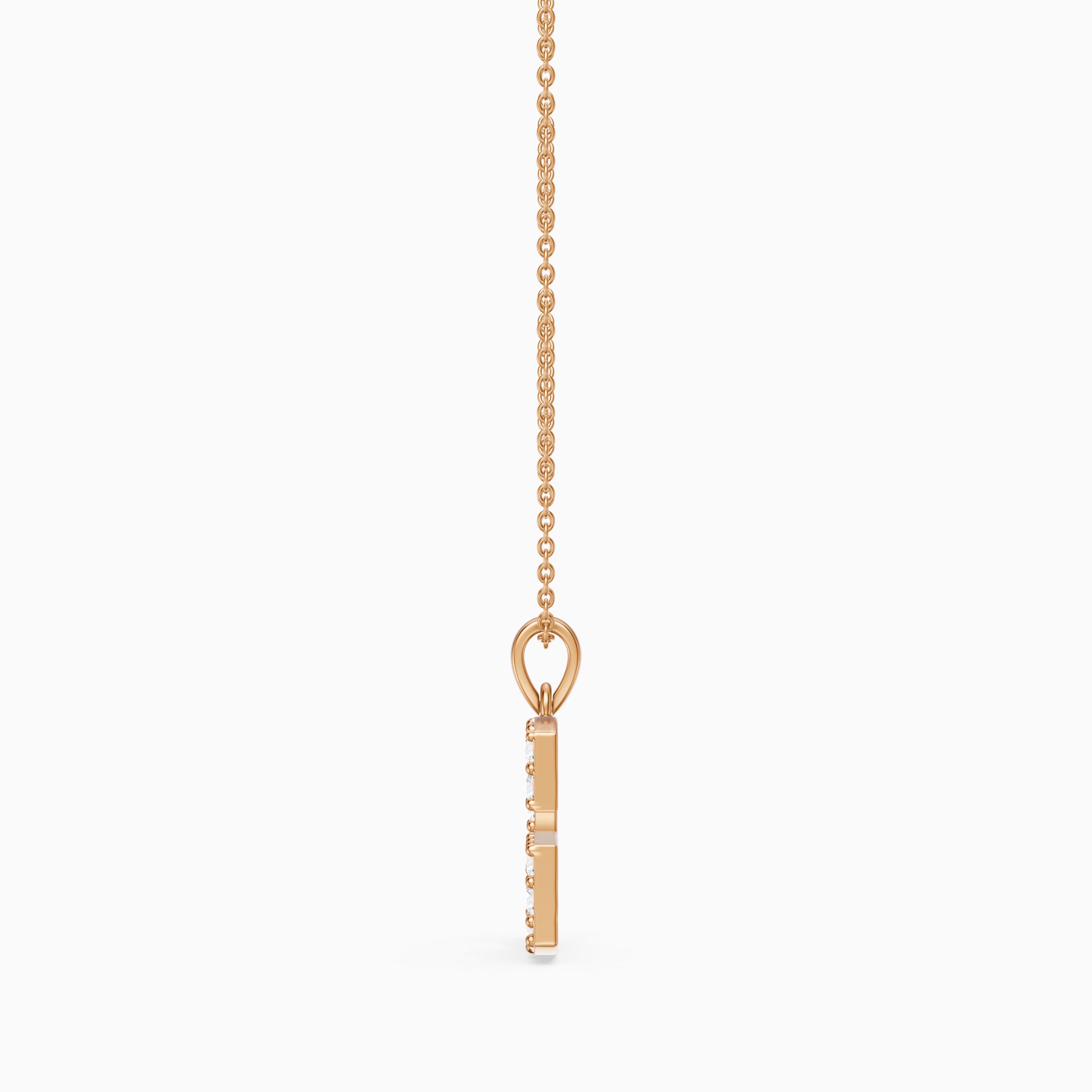 Autumn Lab Grown Diamond G Initial Pendant Necklace