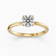 Tinlee Round Cut Low Profile Solitaire Lab Grown Diamond Ring