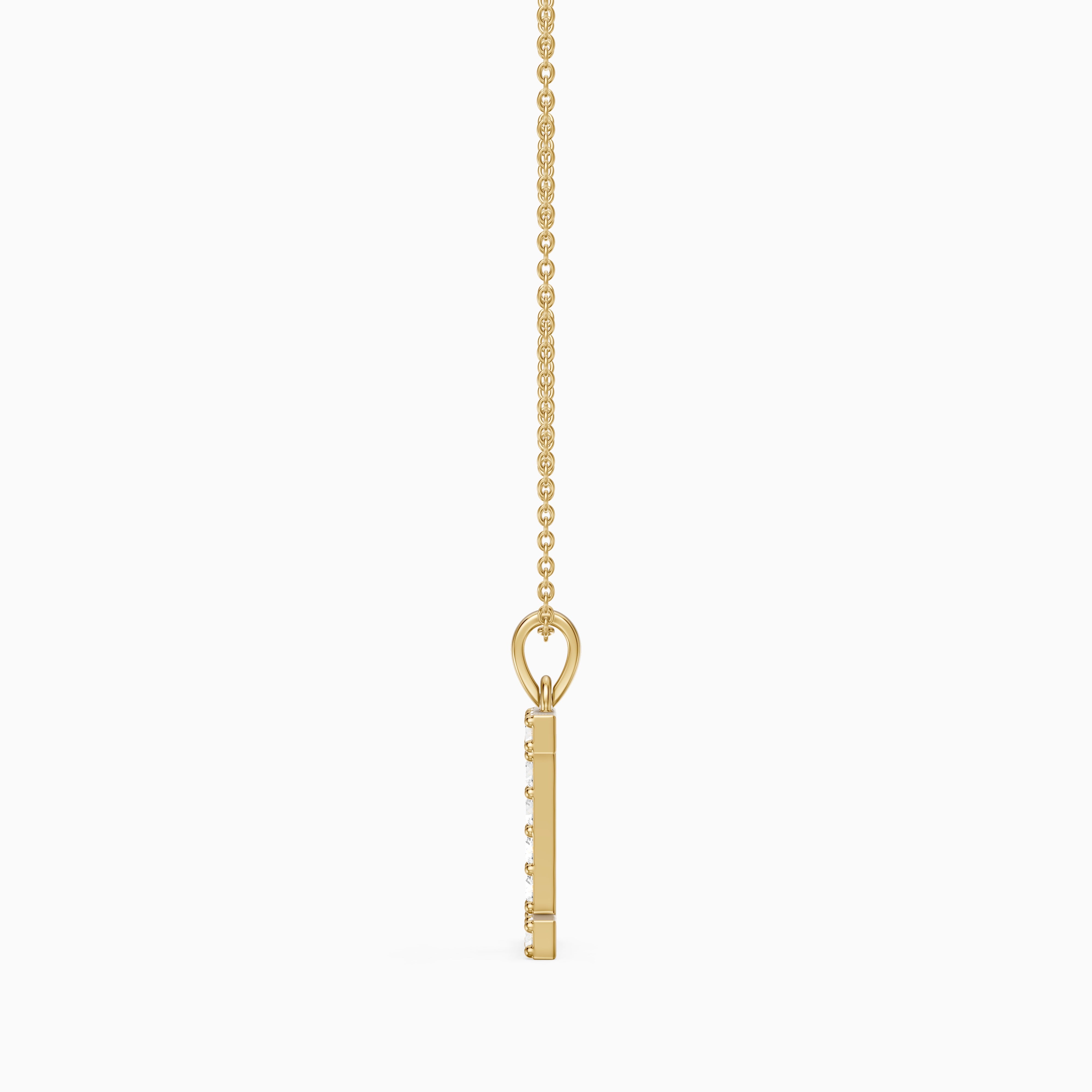 Rachel Lab Grown Diamond I Initial Pendant Necklace