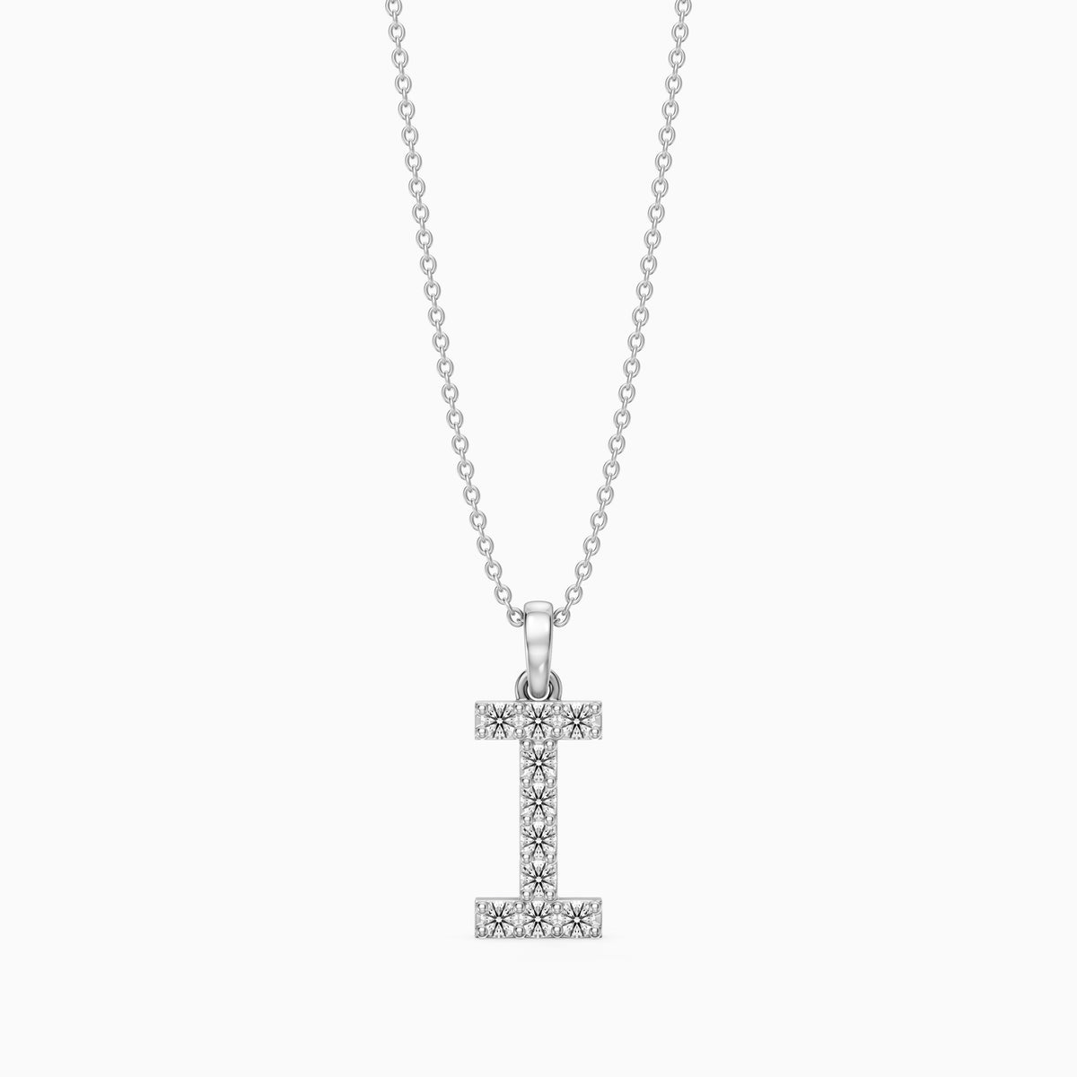 Rachel Lab Grown Diamond I Initial Pendant Necklace
