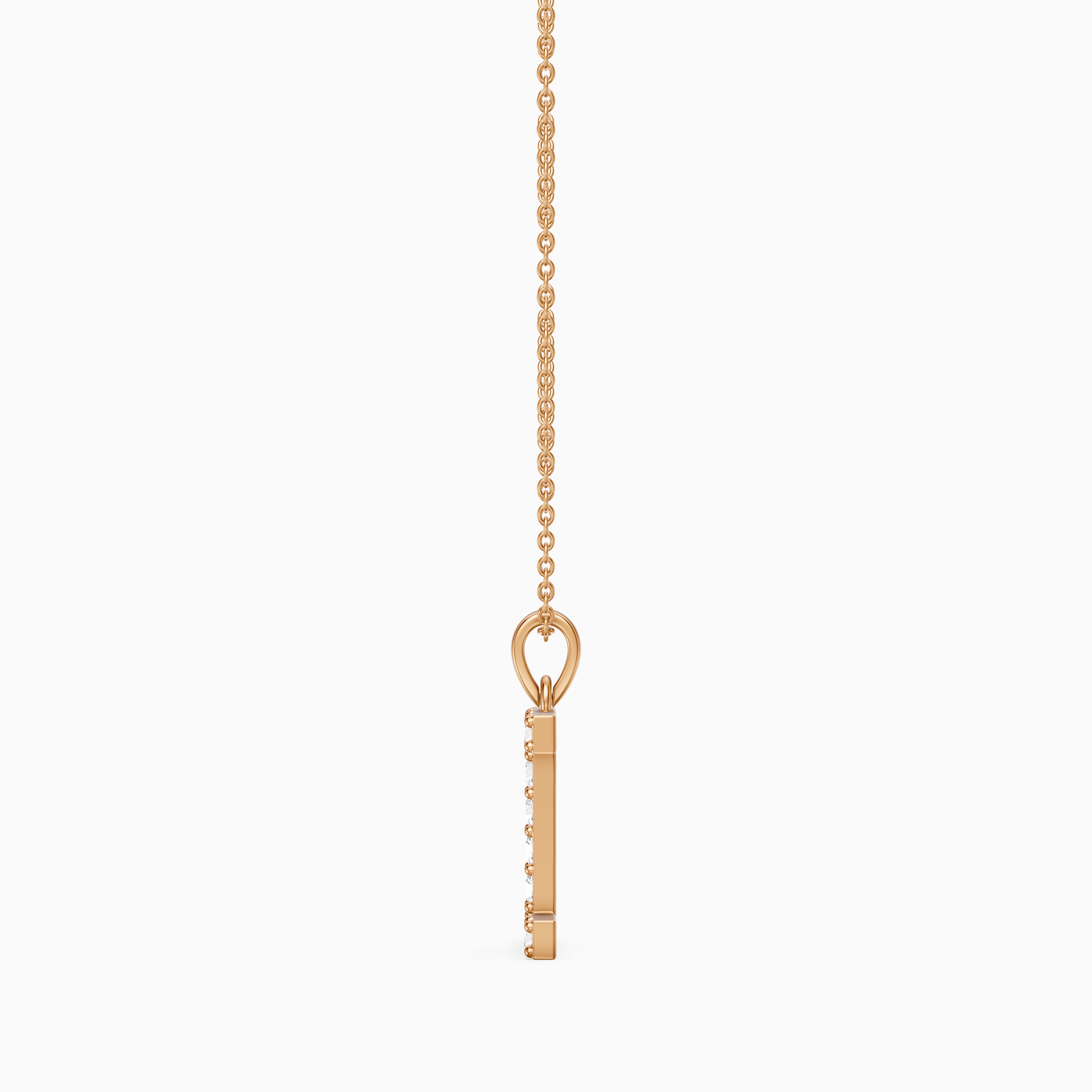 Rachel Lab Grown Diamond I Initial Pendant Necklace