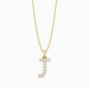Sawyer Lab Grown Diamond J Initial Pendant Necklace