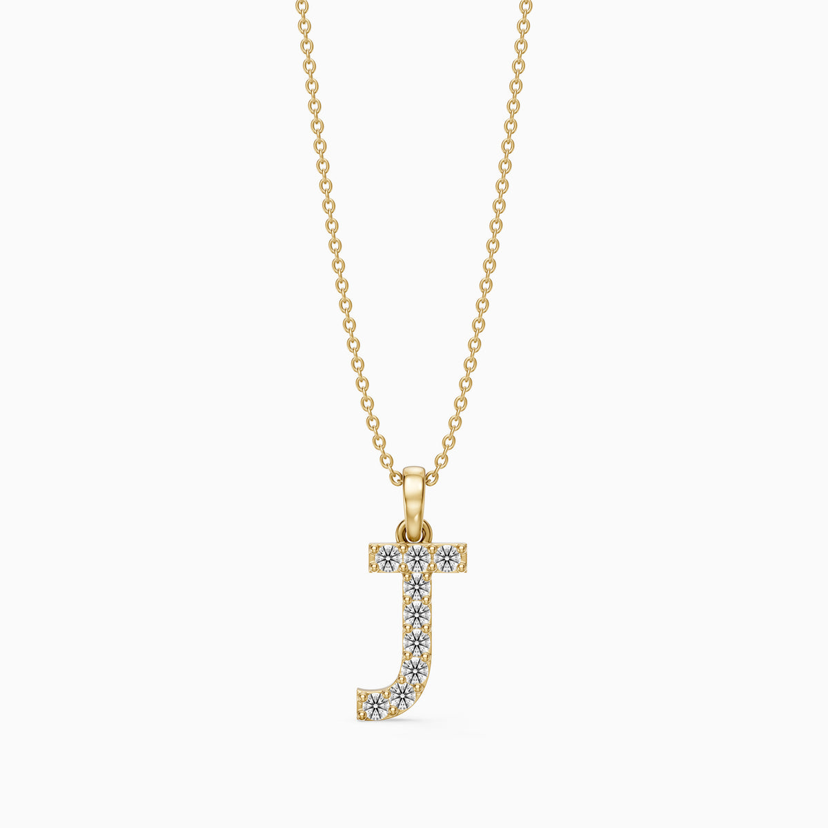 Sawyer Lab Grown Diamond J Initial Pendant Necklace