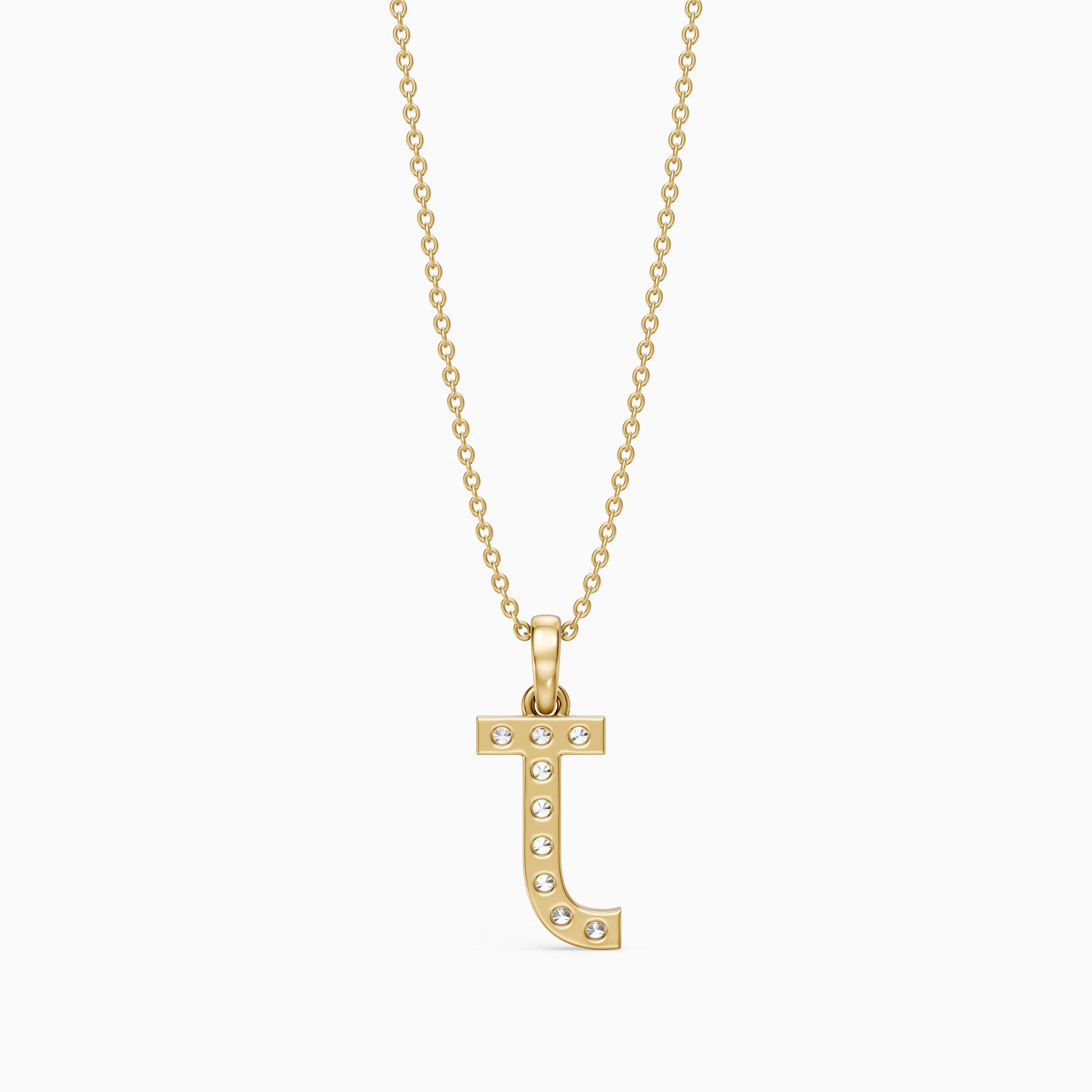 Sawyer Lab Grown Diamond J Initial Pendant Necklace