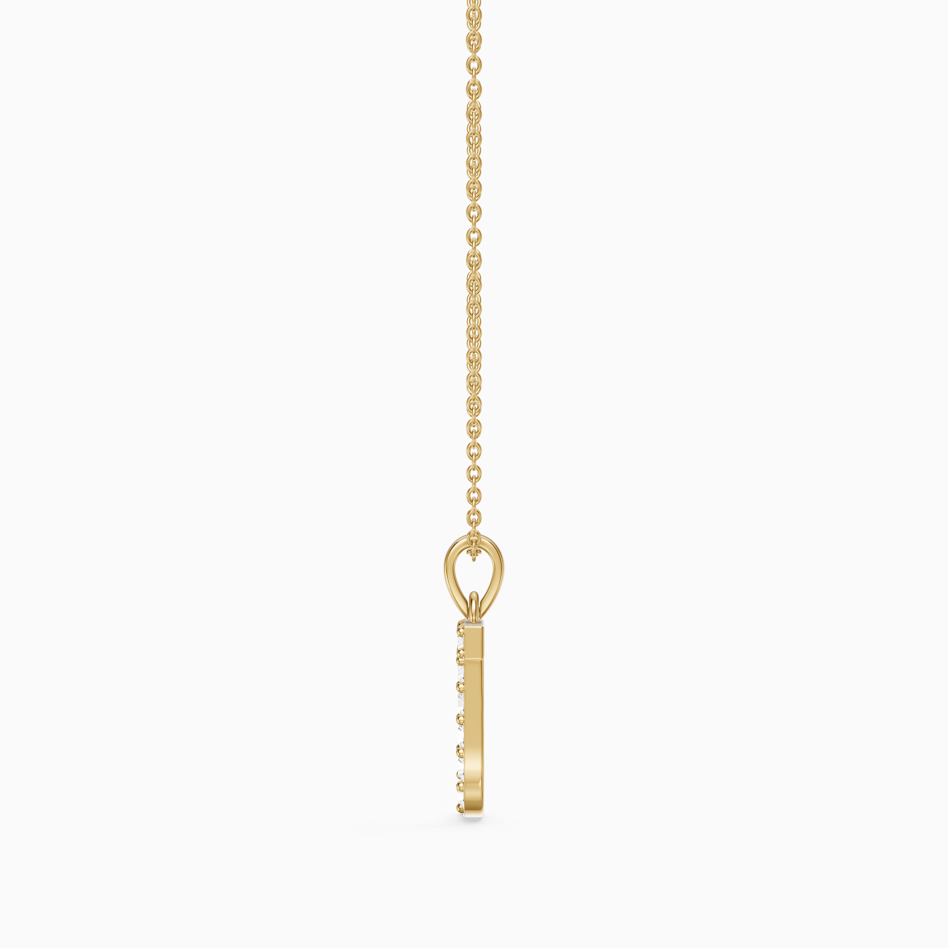 Sawyer Lab Grown Diamond J Initial Pendant Necklace