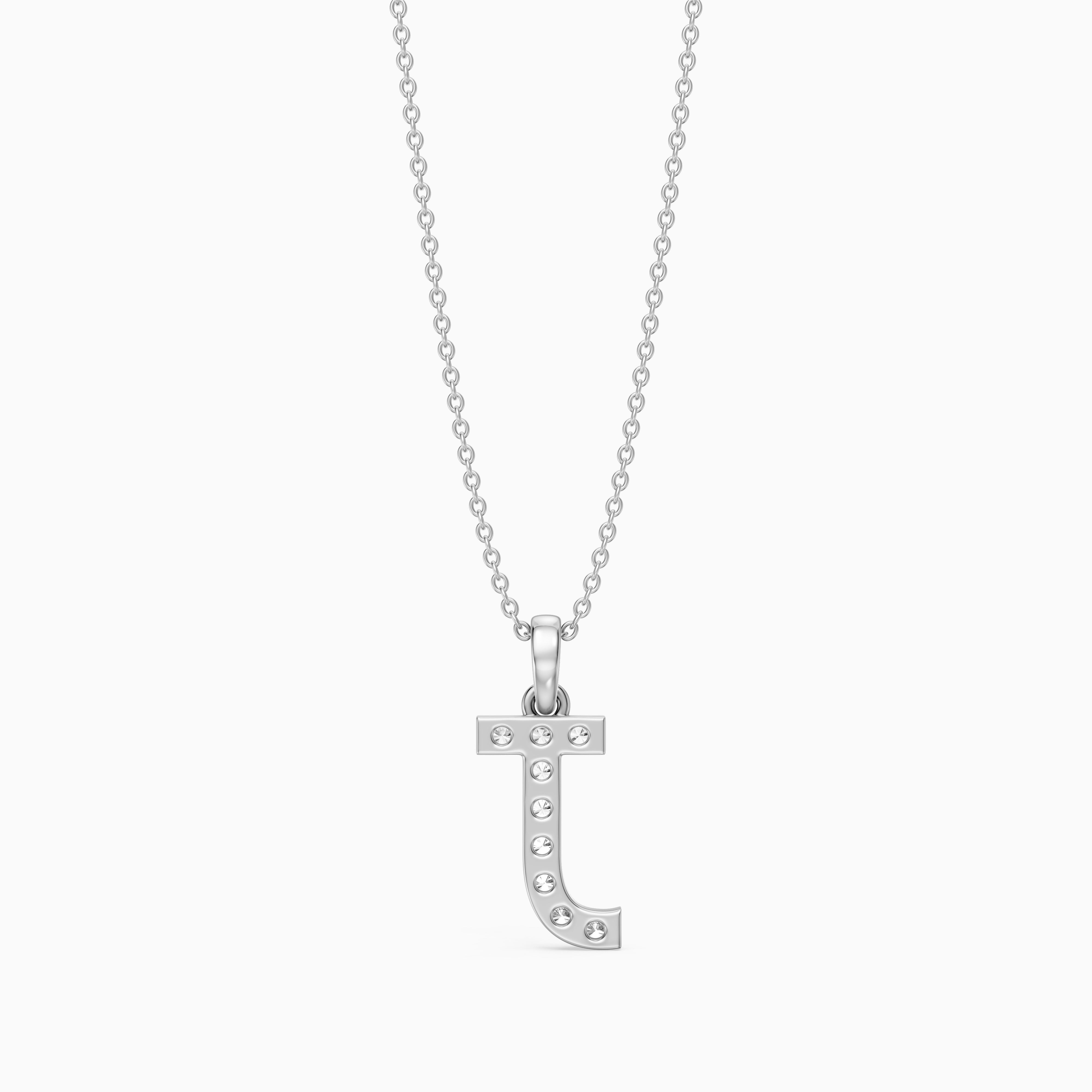 Sawyer Lab Grown Diamond J Initial Pendant Necklace