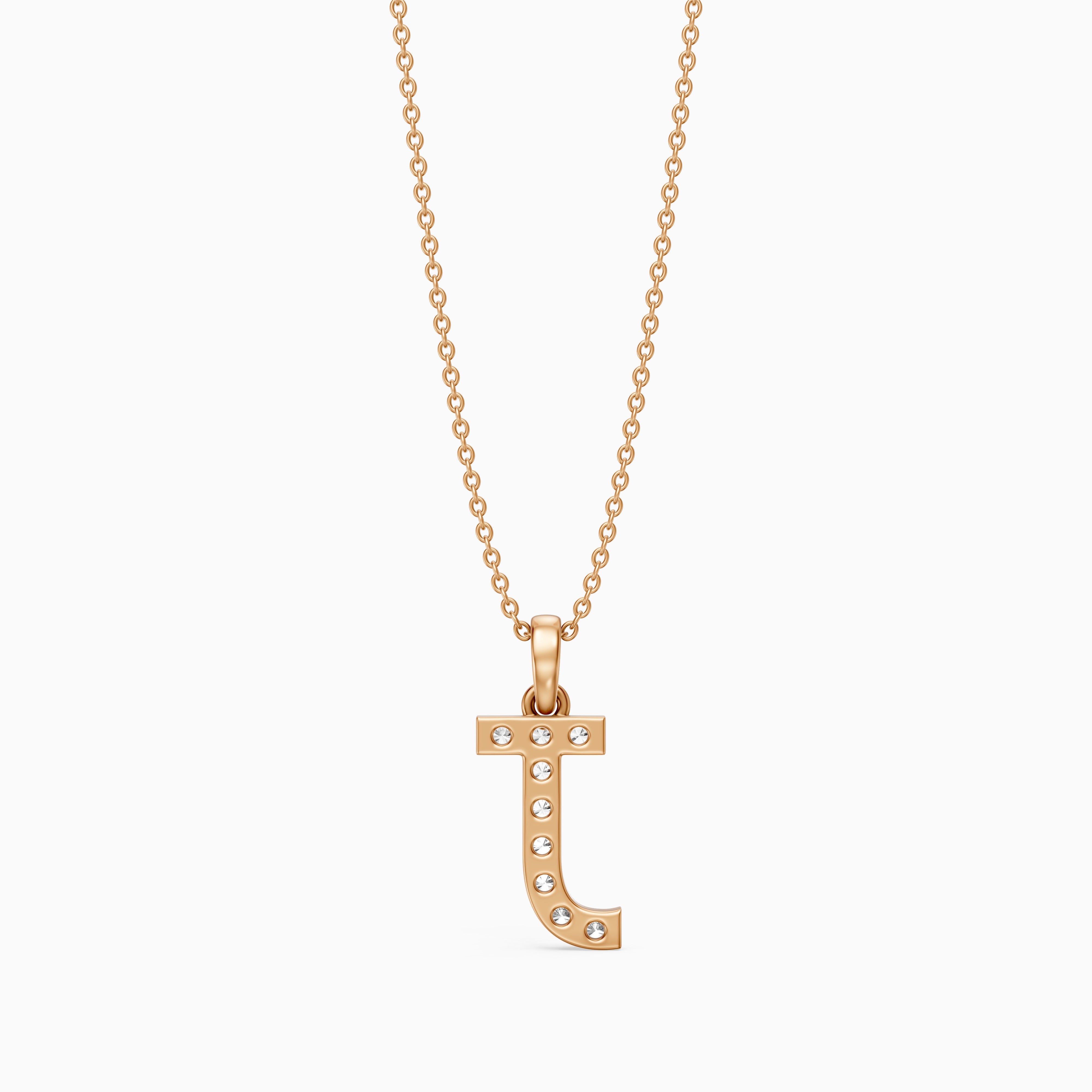 Sawyer Lab Grown Diamond J Initial Pendant Necklace