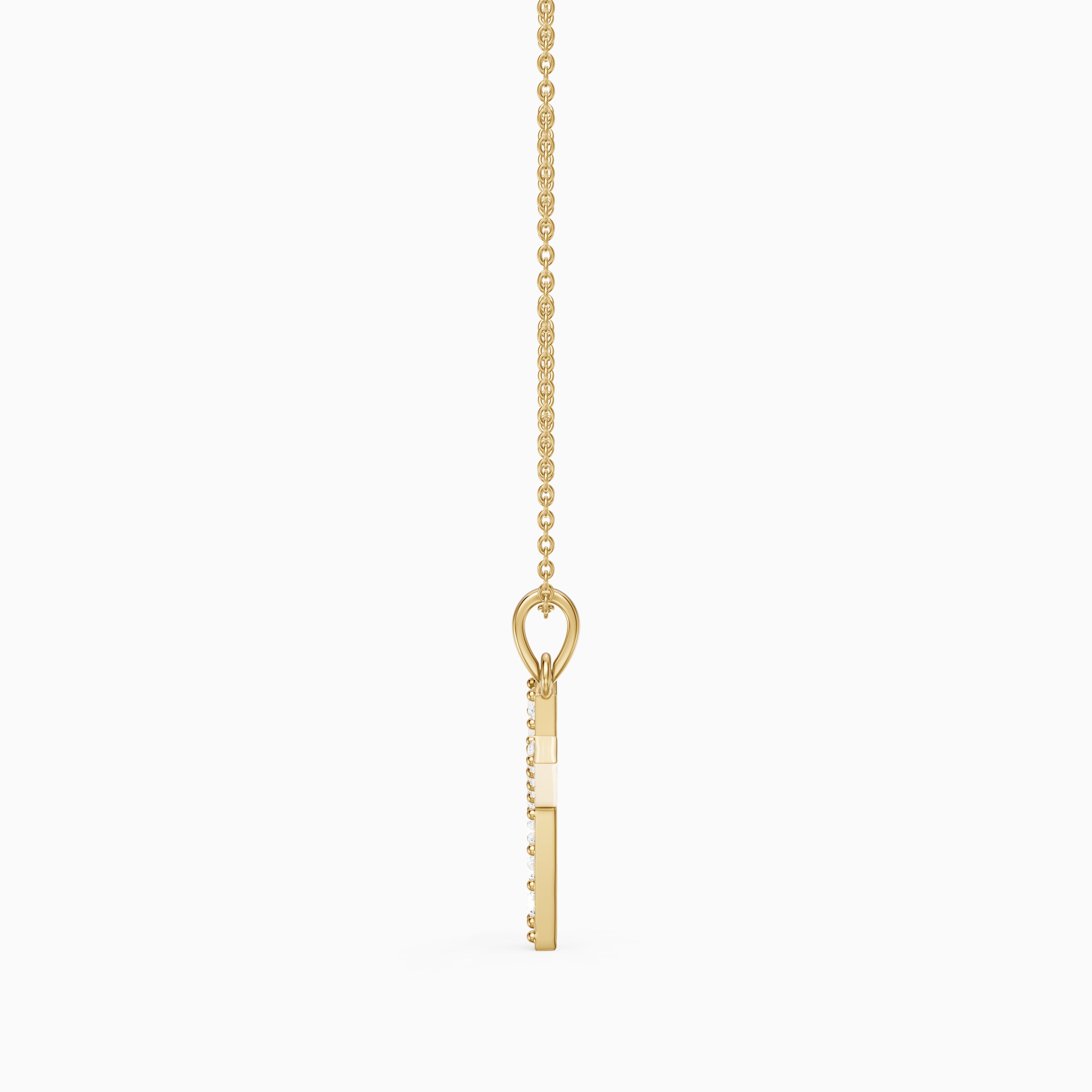 Maisie Lab Grown Diamond K Initial Pendant Necklace