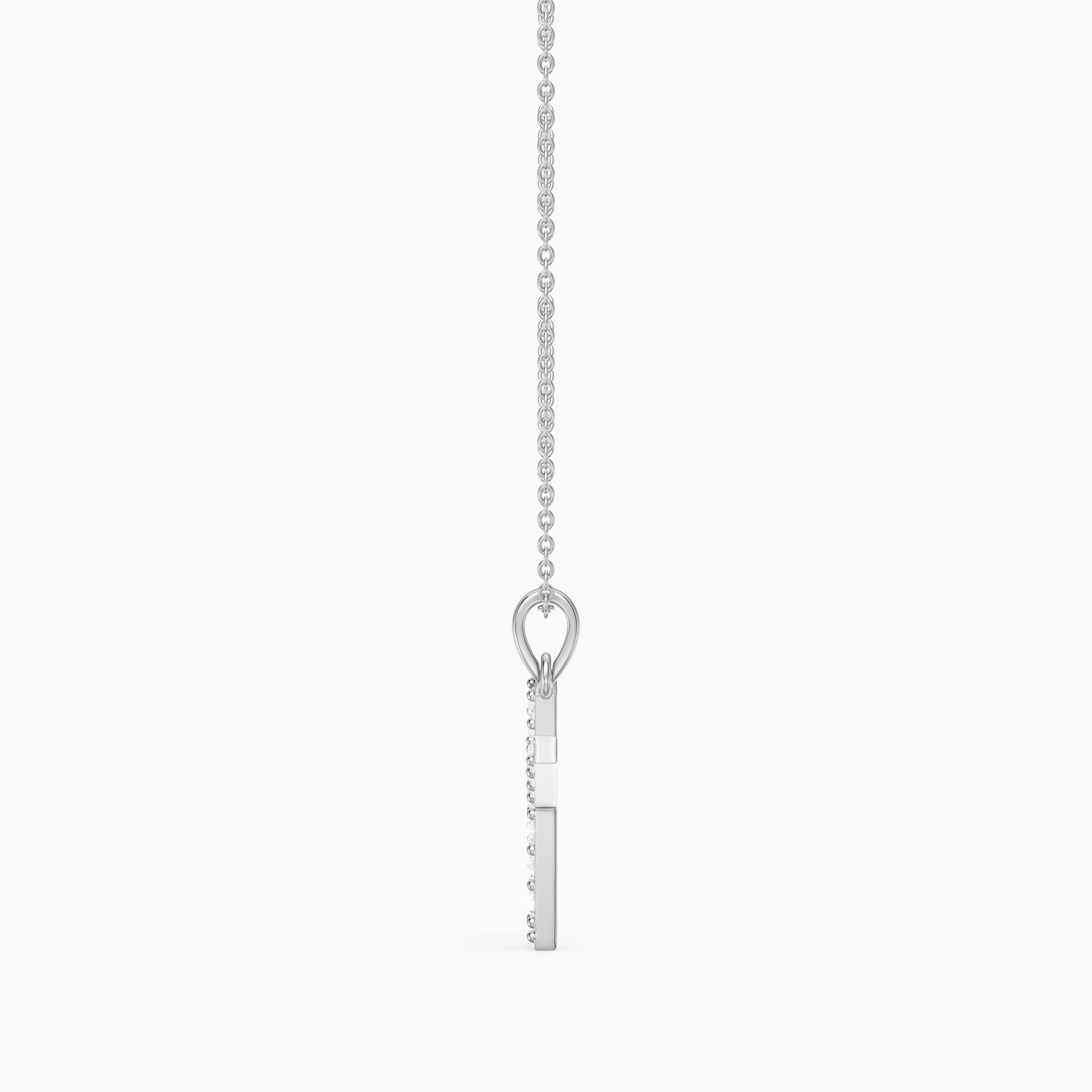 Maisie Lab Grown Diamond K Initial Pendant Necklace