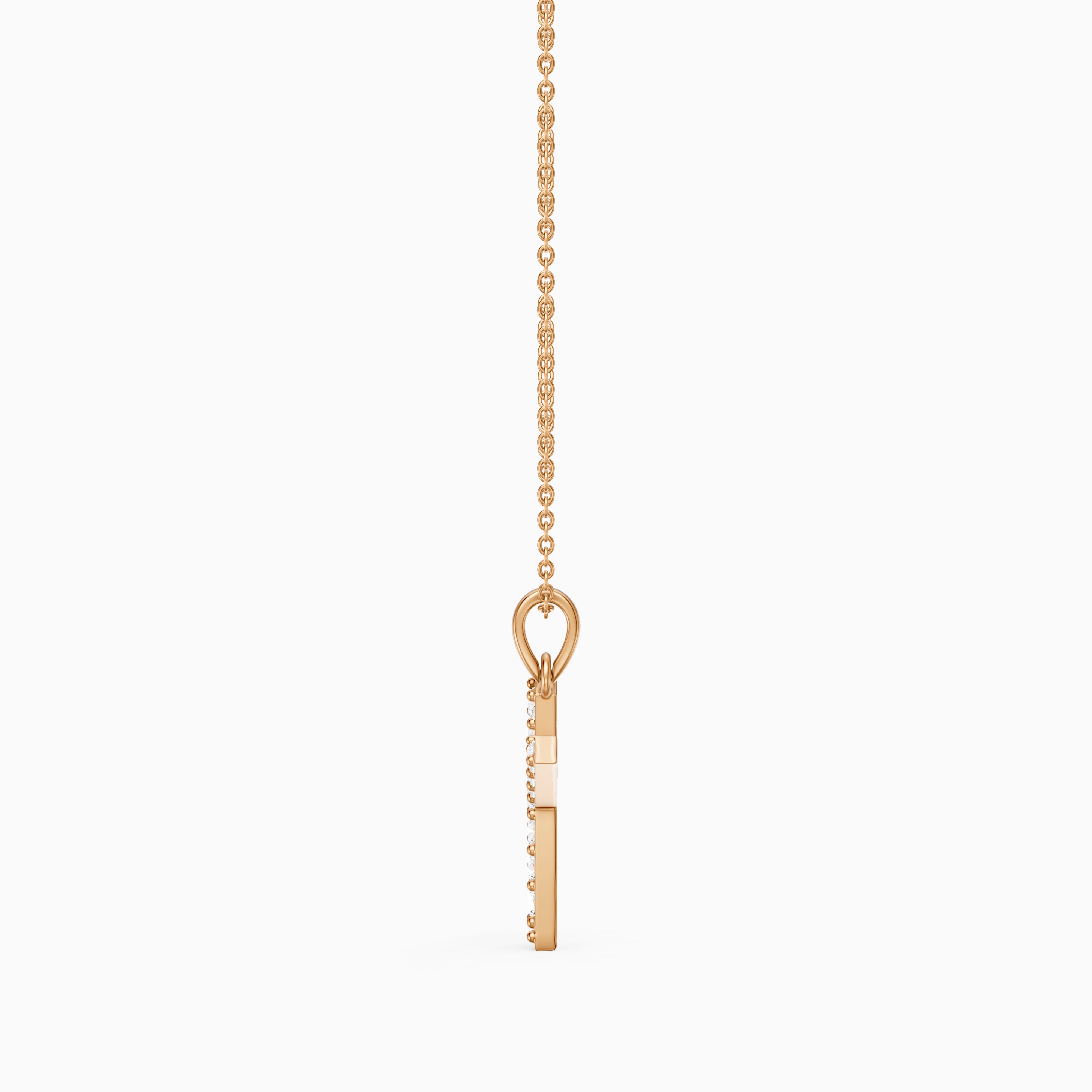Maisie Lab Grown Diamond K Initial Pendant Necklace