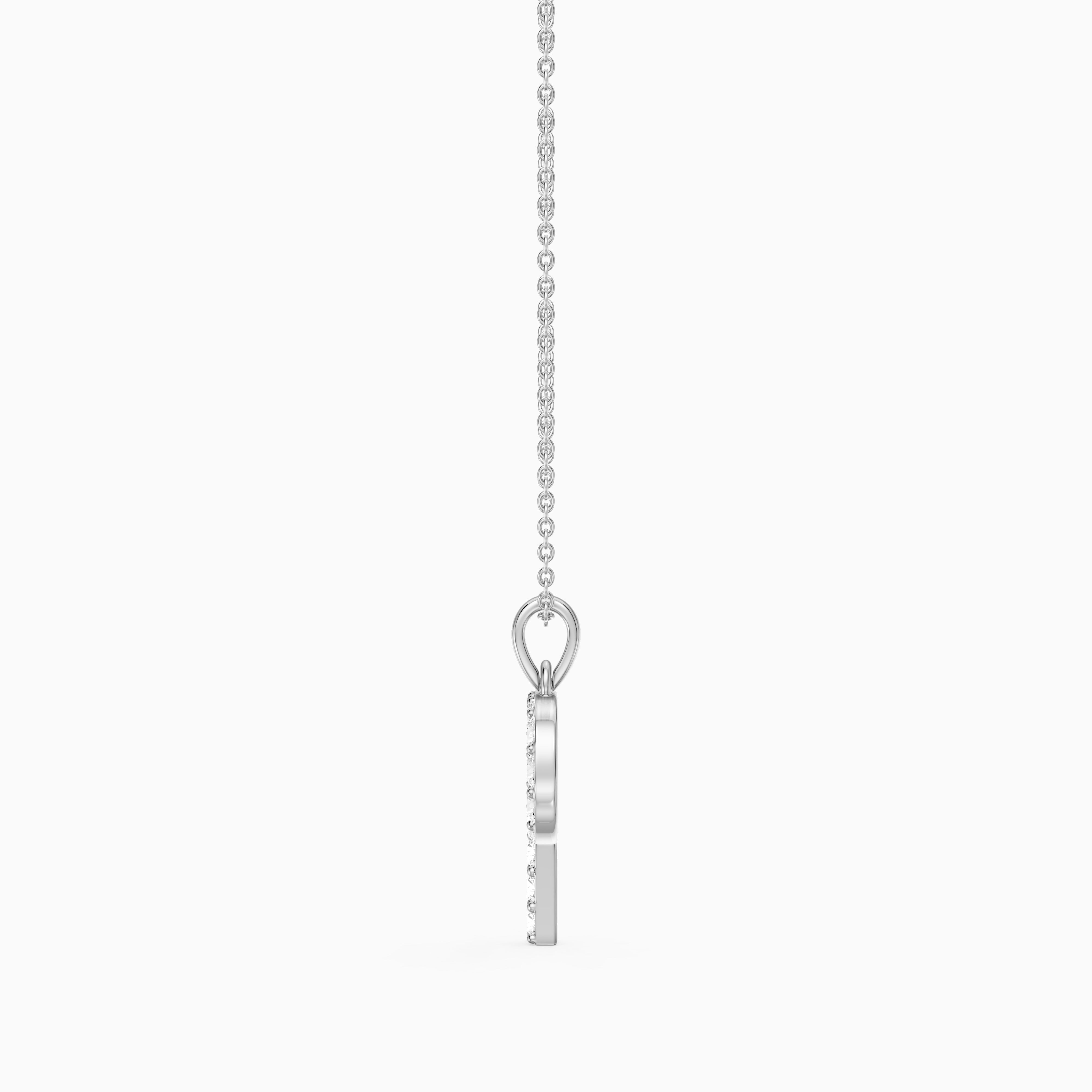 Fallon Lab Grown Diamond P Initial Pendant Necklace