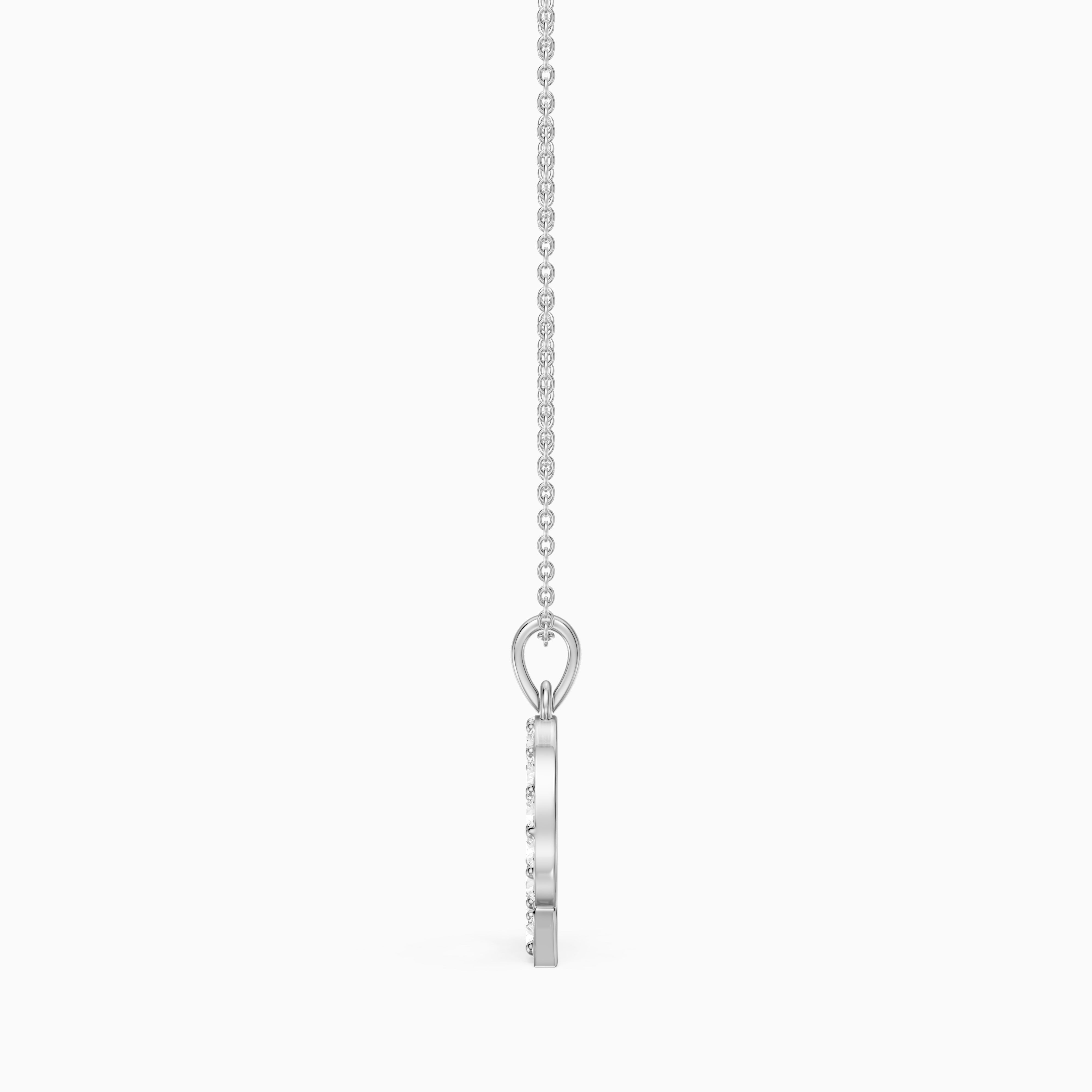 Jolie Lab Grown Diamond Q Initial Pendant Necklace