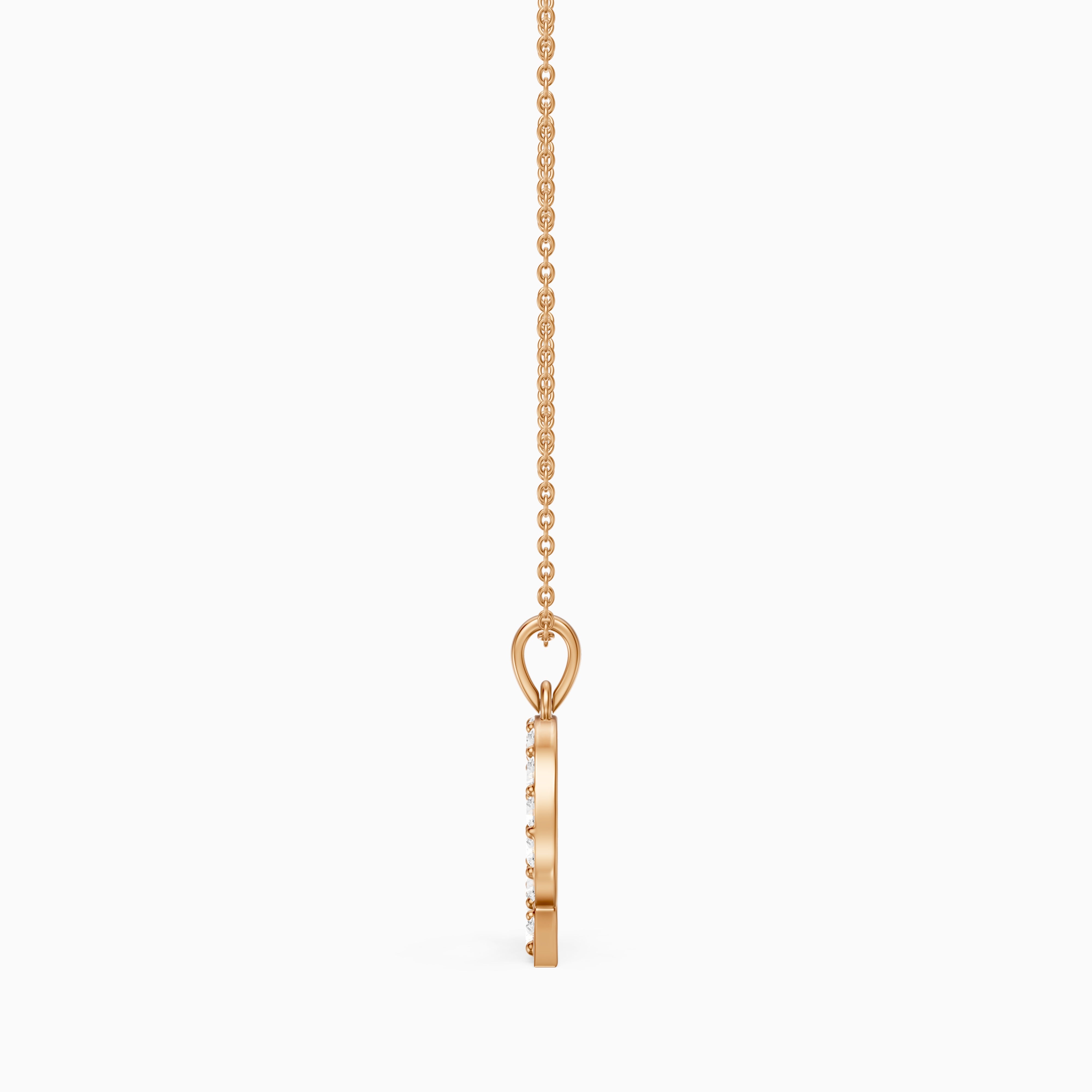 Jolie Lab Grown Diamond Q Initial Pendant Necklace