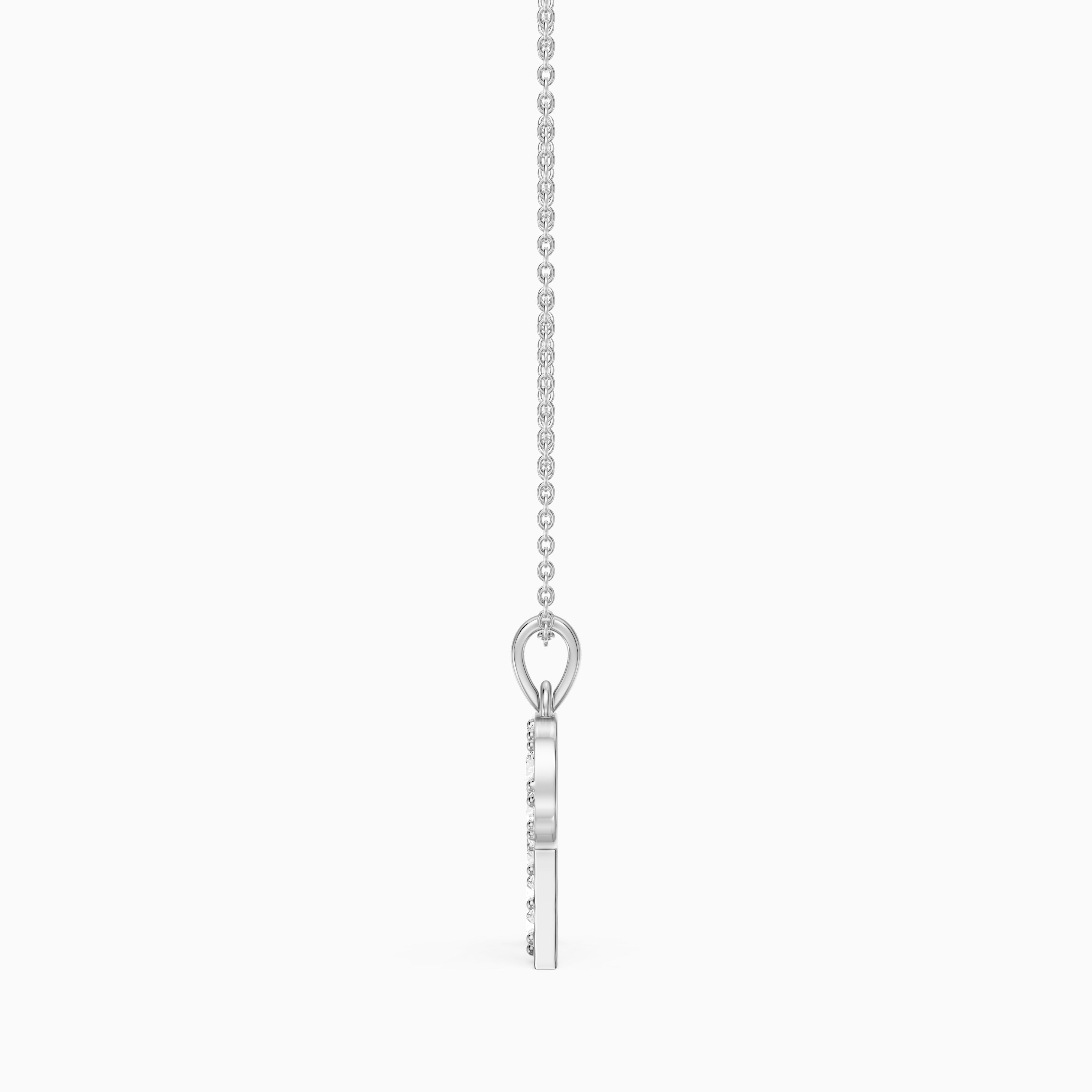 Lacey Lab Grown Diamond R Initial Pendant Necklace