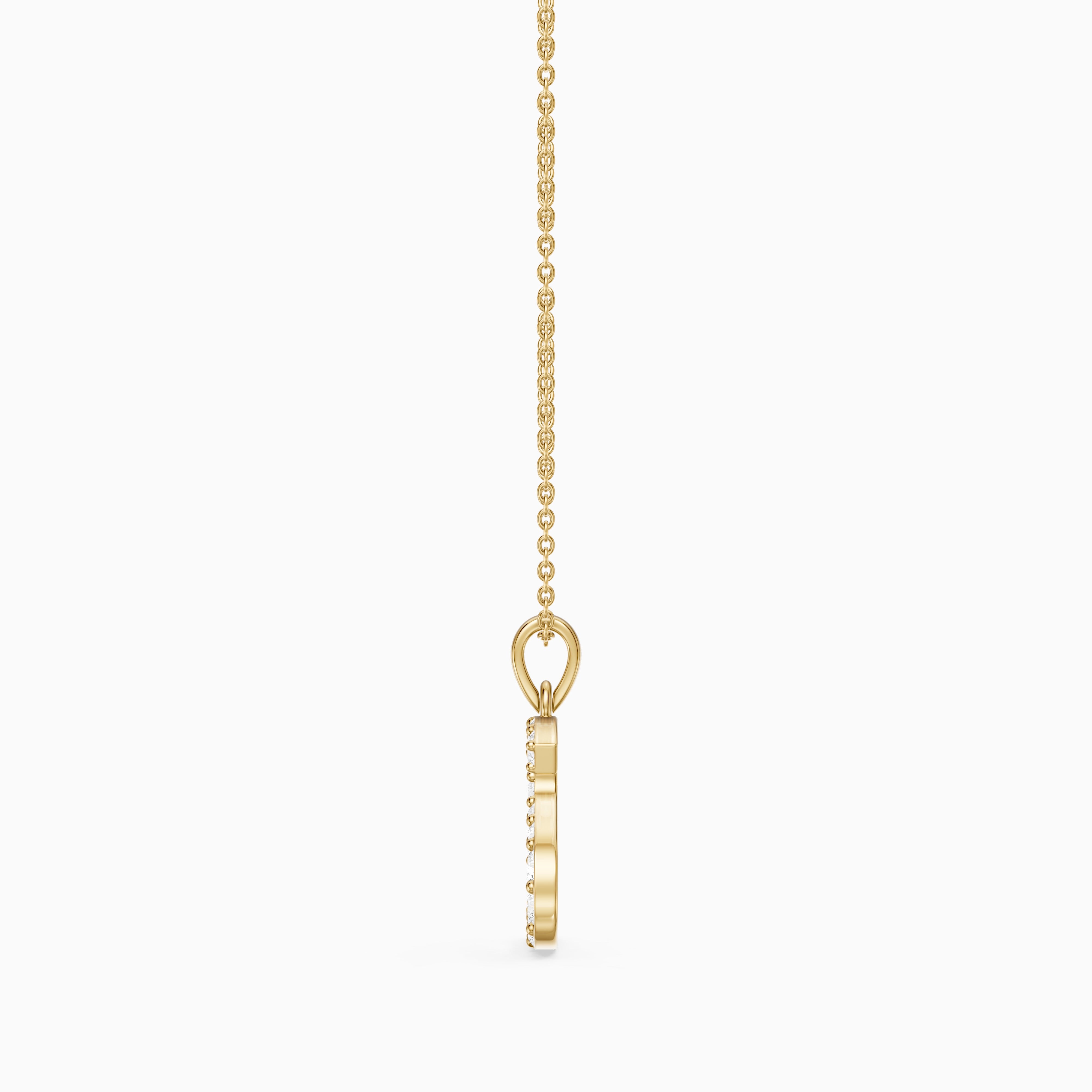 Athena Lab Grown Diamond S Initial Pendant Necklace