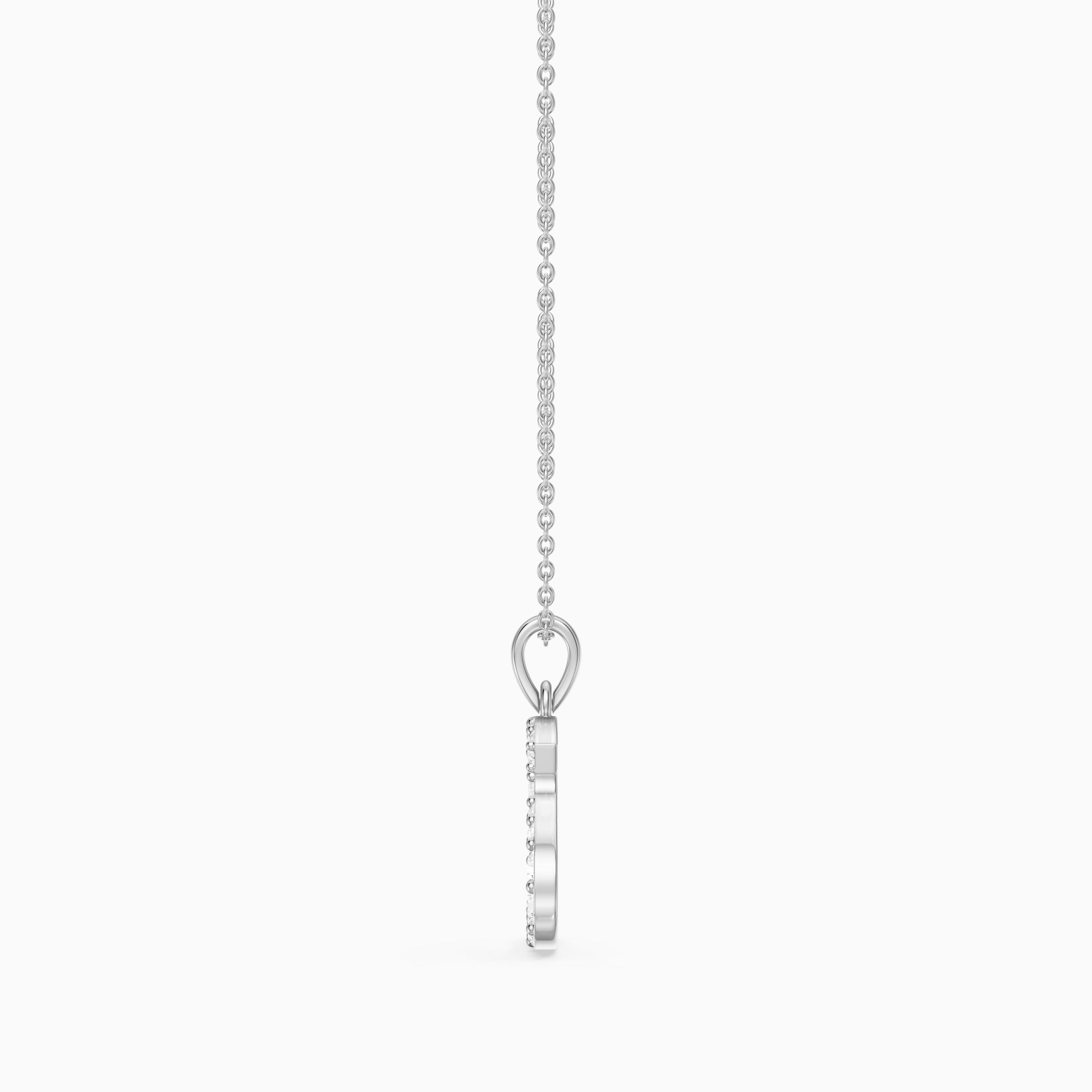 Athena Lab Grown Diamond S Initial Pendant Necklace