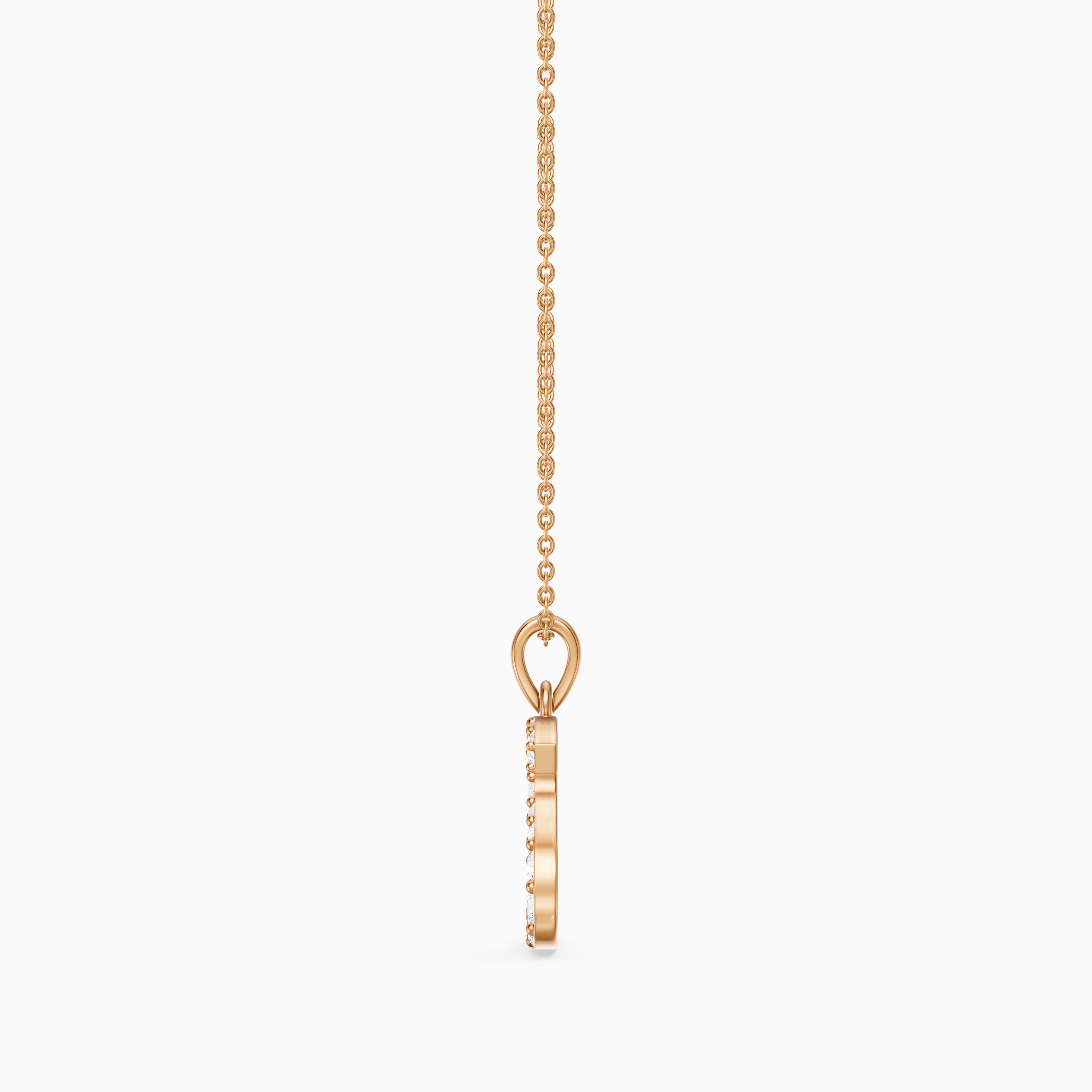 Athena Lab Grown Diamond S Initial Pendant Necklace
