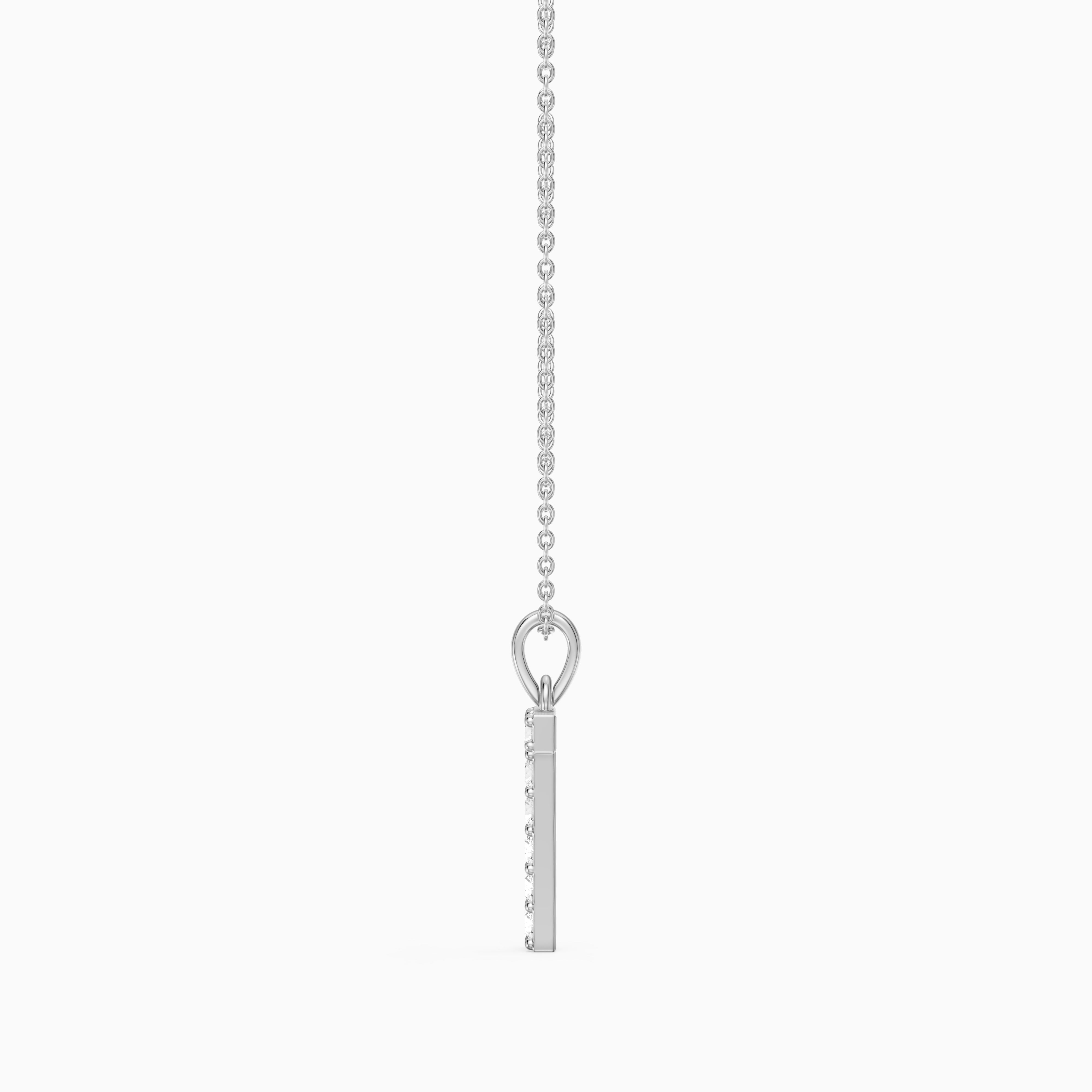Veronica Lab Grown Diamond T Initial Pendant Necklace