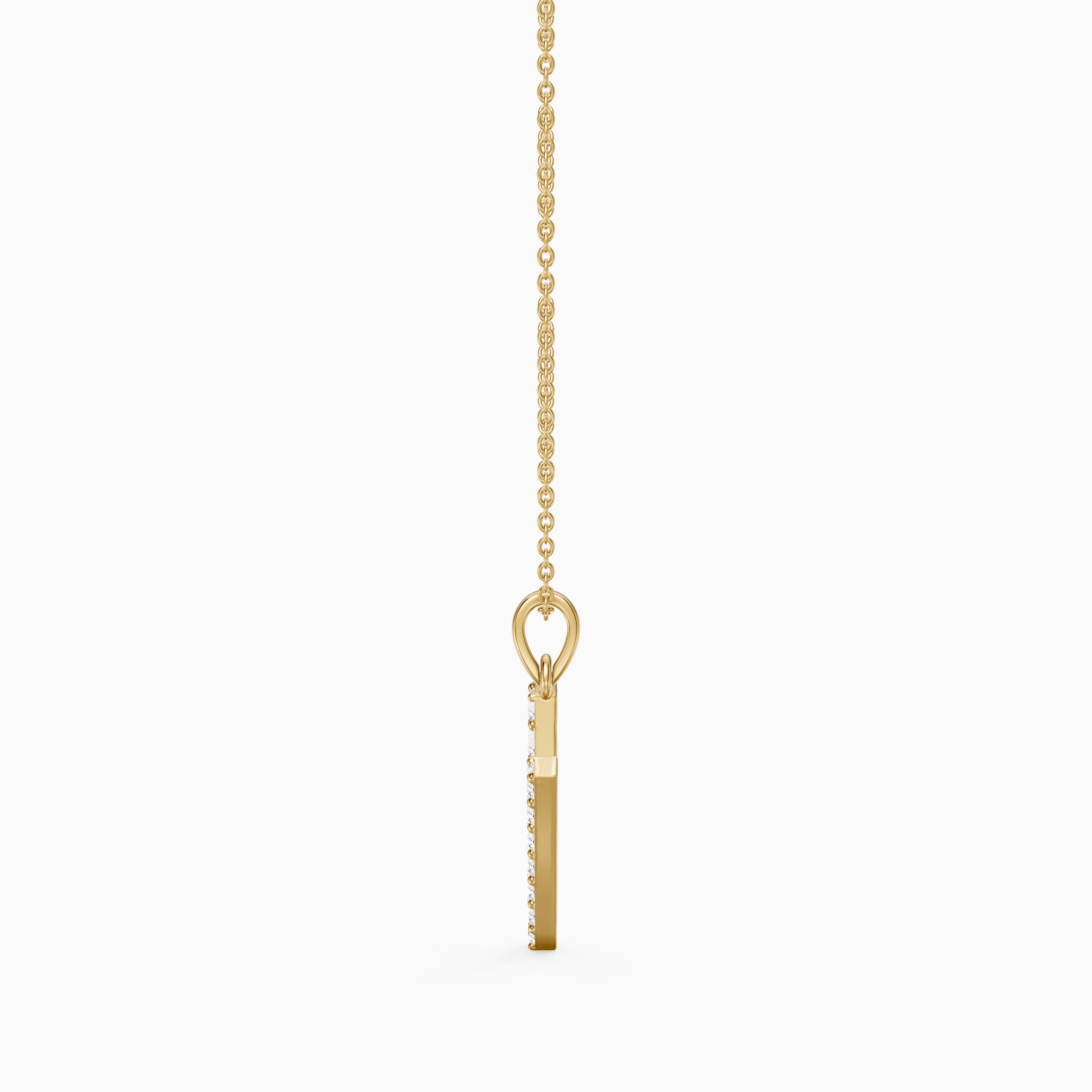 Harley Lab Grown Diamond V Initial Pendant Necklace