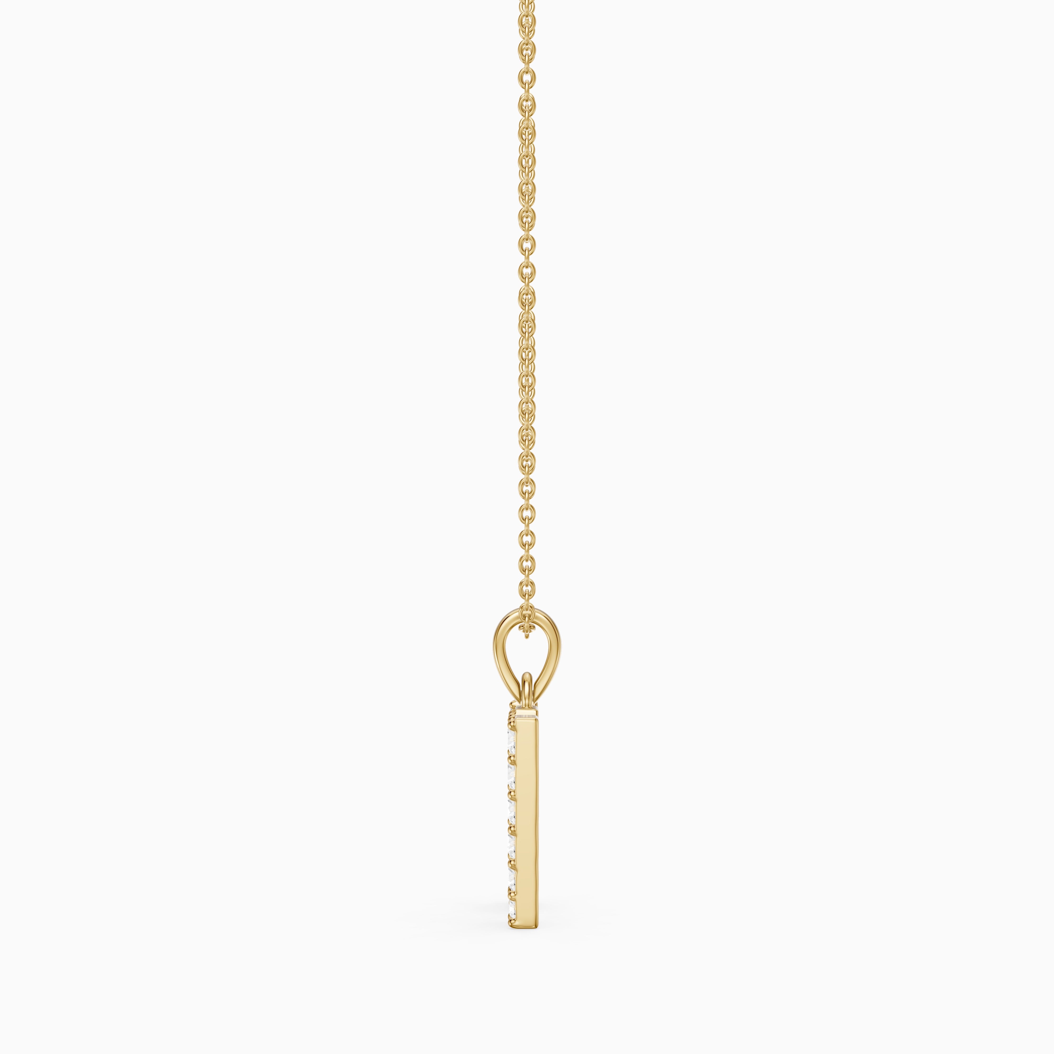 Maren Lab Grown Diamond W Initial Pendant Necklace
