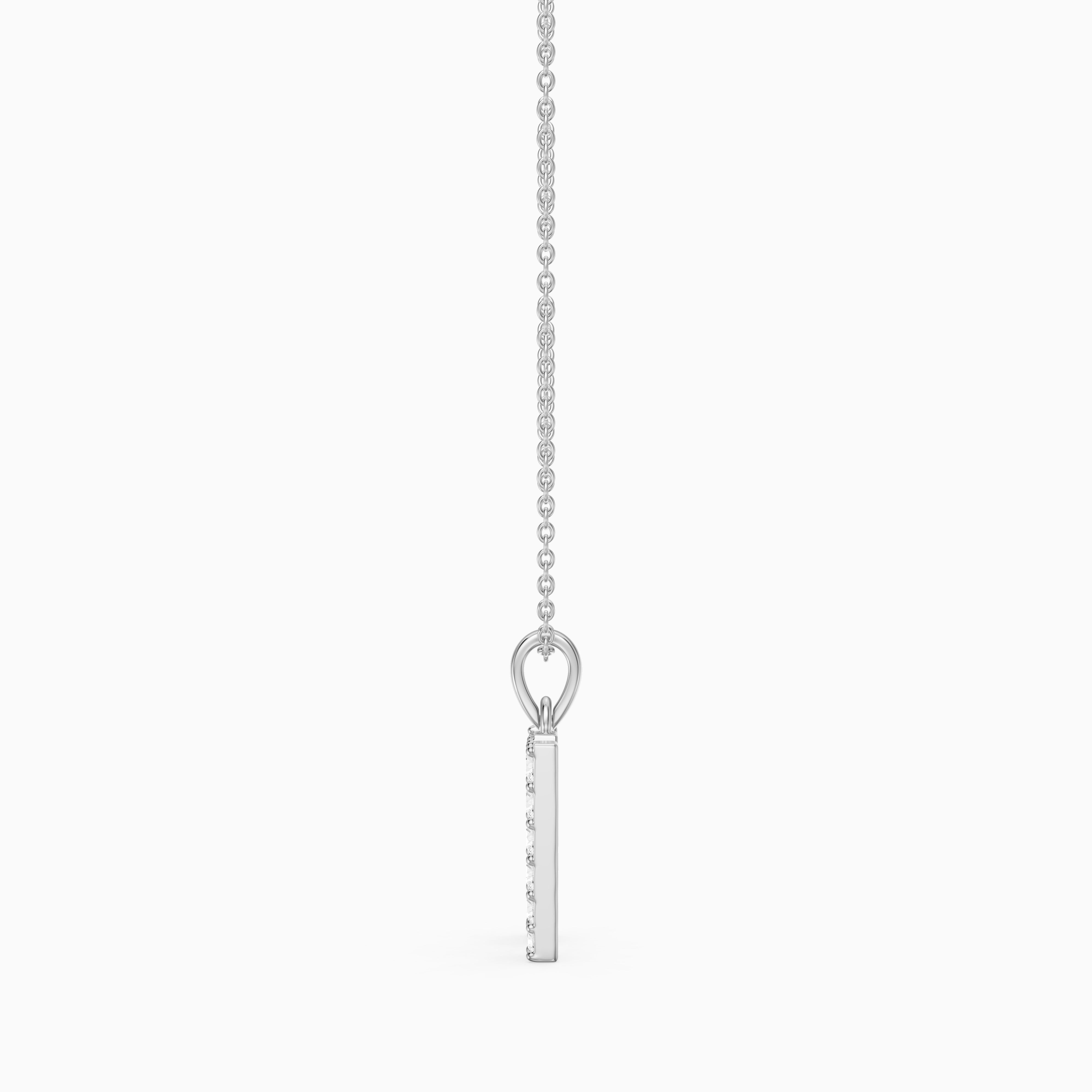Maren Lab Grown Diamond W Initial Pendant Necklace