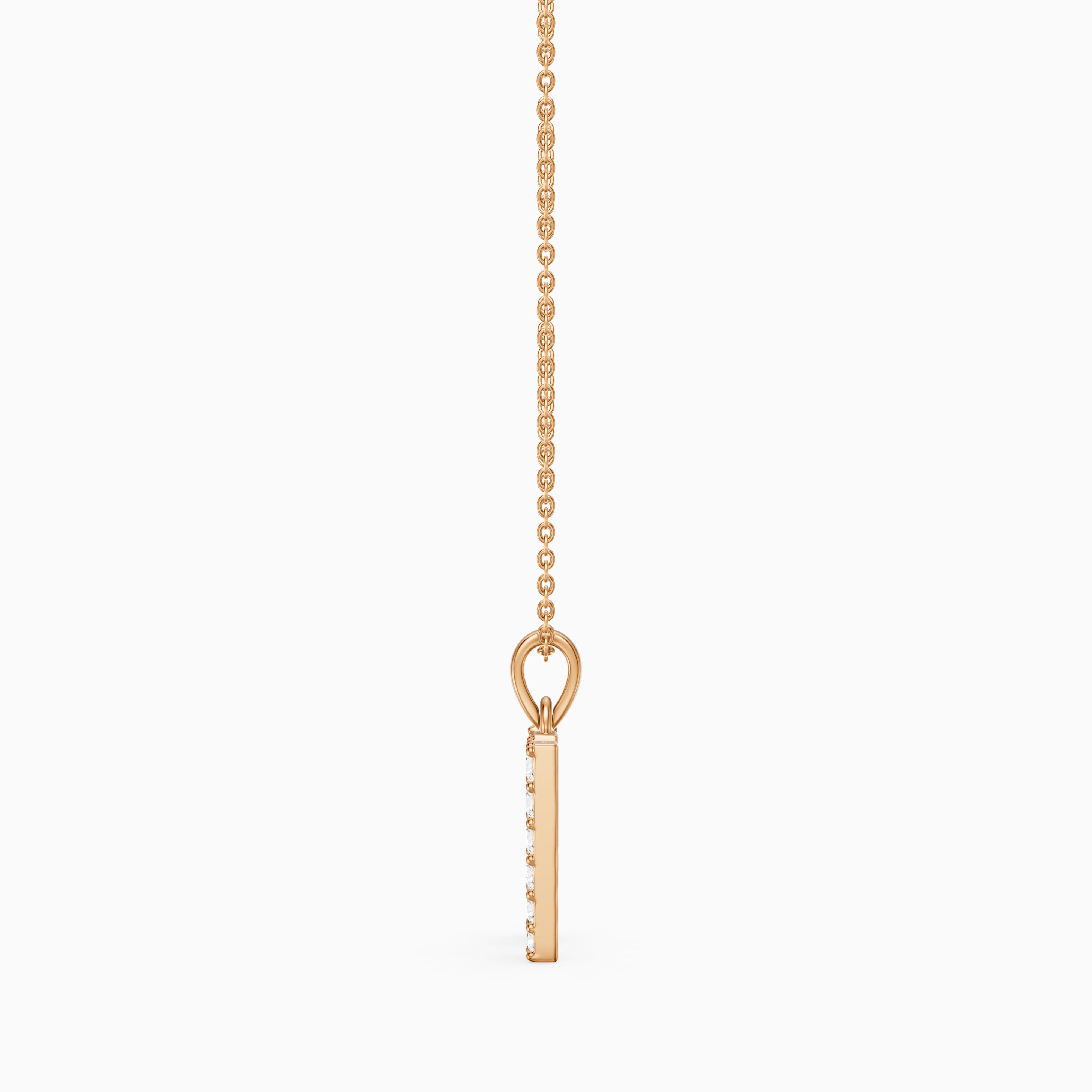 Maren Lab Grown Diamond W Initial Pendant Necklace