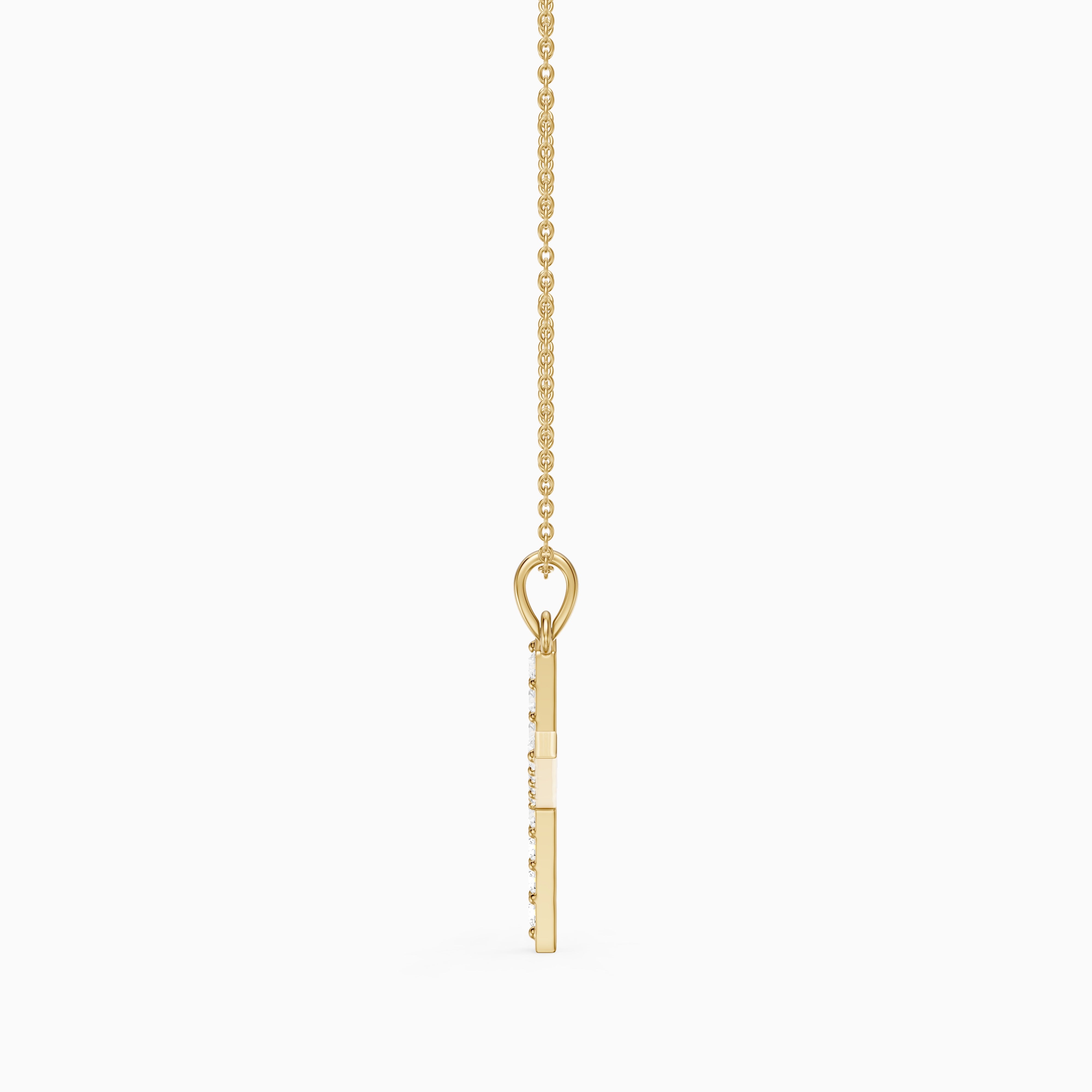 Romy Lab Grown Diamond X Initial Pendant Necklace