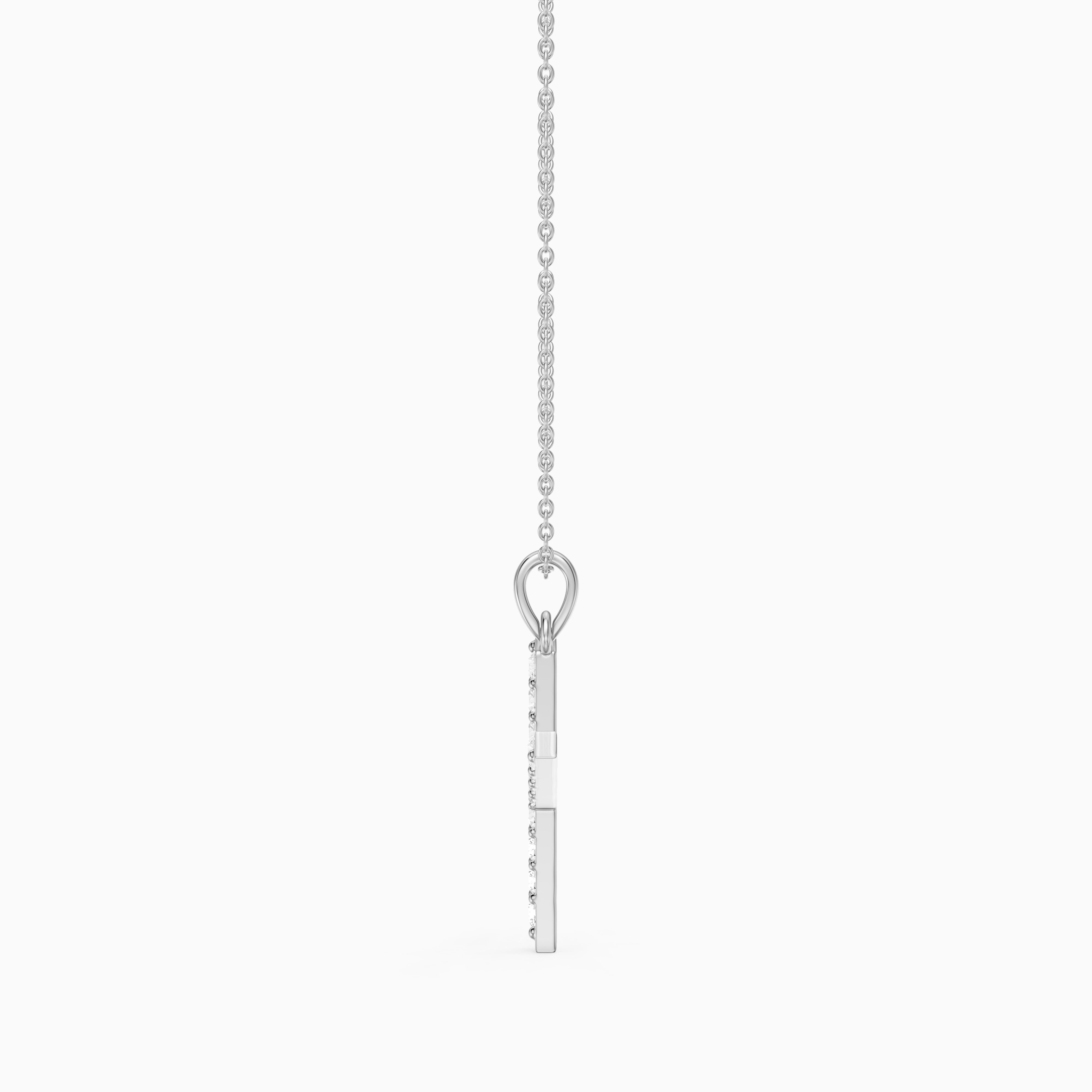 Romy Lab Grown Diamond X Initial Pendant Necklace