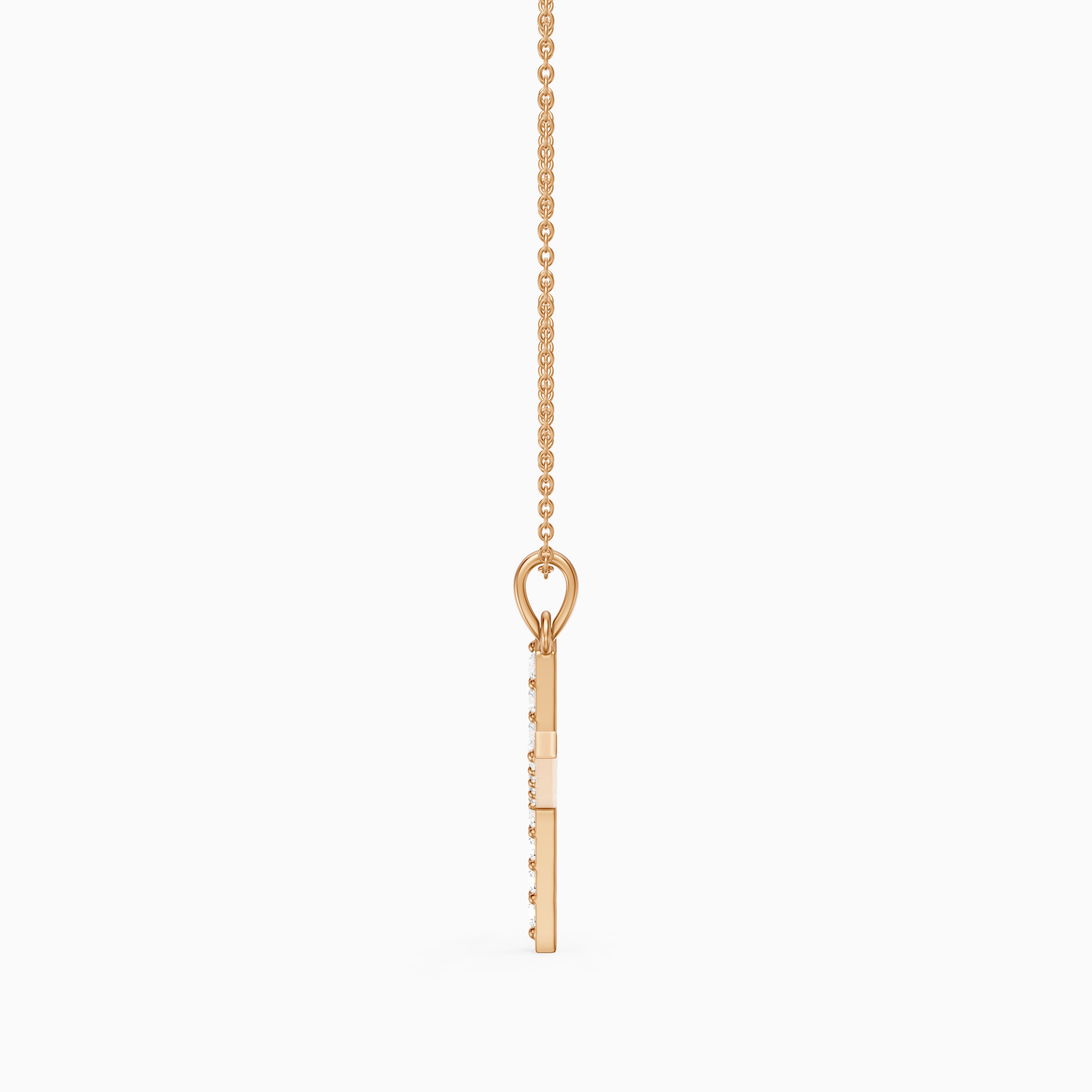 Romy Lab Grown Diamond X Initial Pendant Necklace