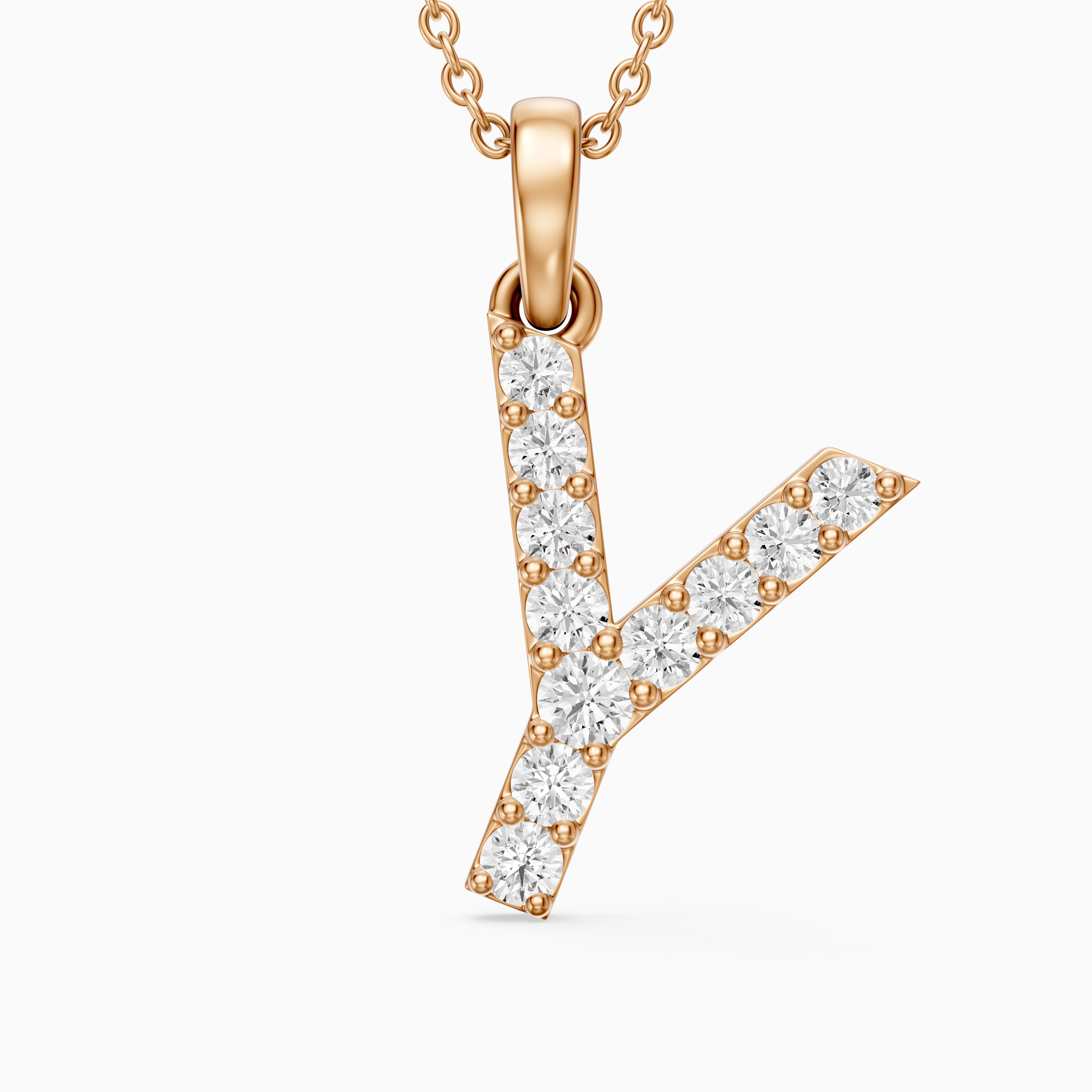 Ainsley Lab Grown Diamond Y Initial Pendant Necklace