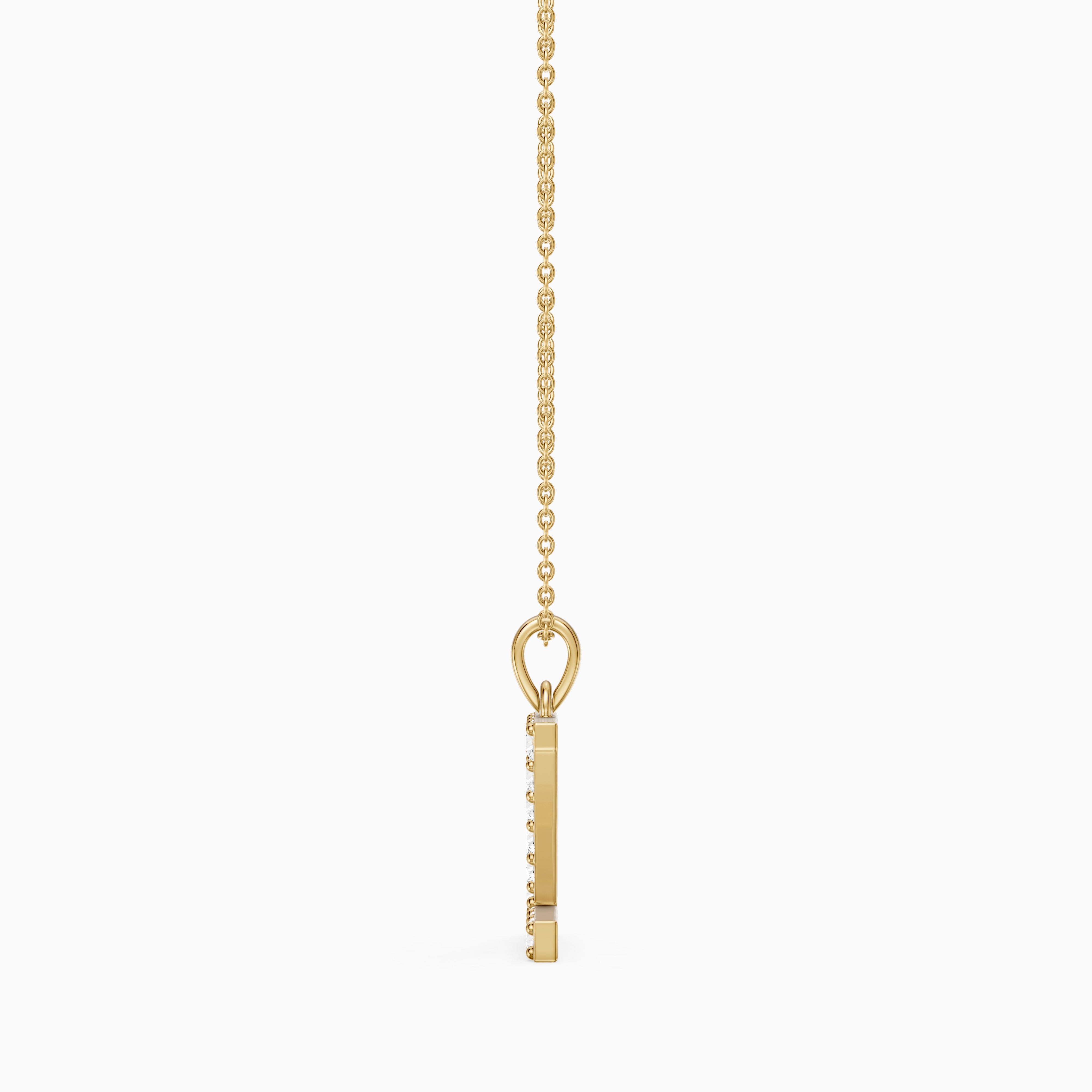 Kallie Lab Grown Diamond Z Initial Pendant Necklace