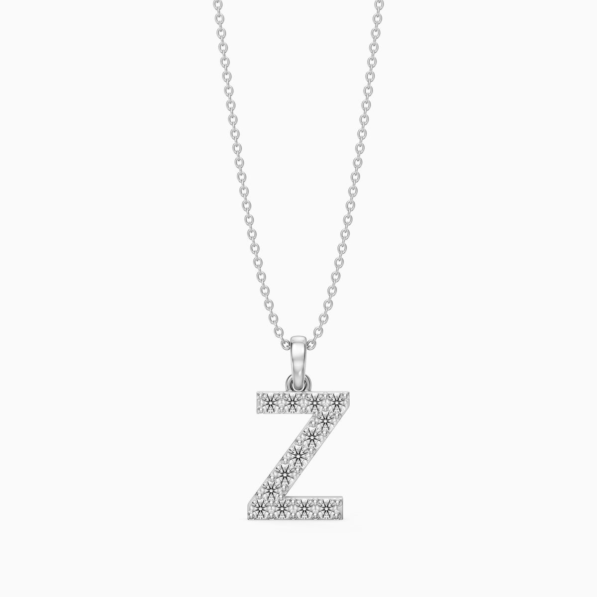 Kallie Lab Grown Diamond Z Initial Pendant Necklace