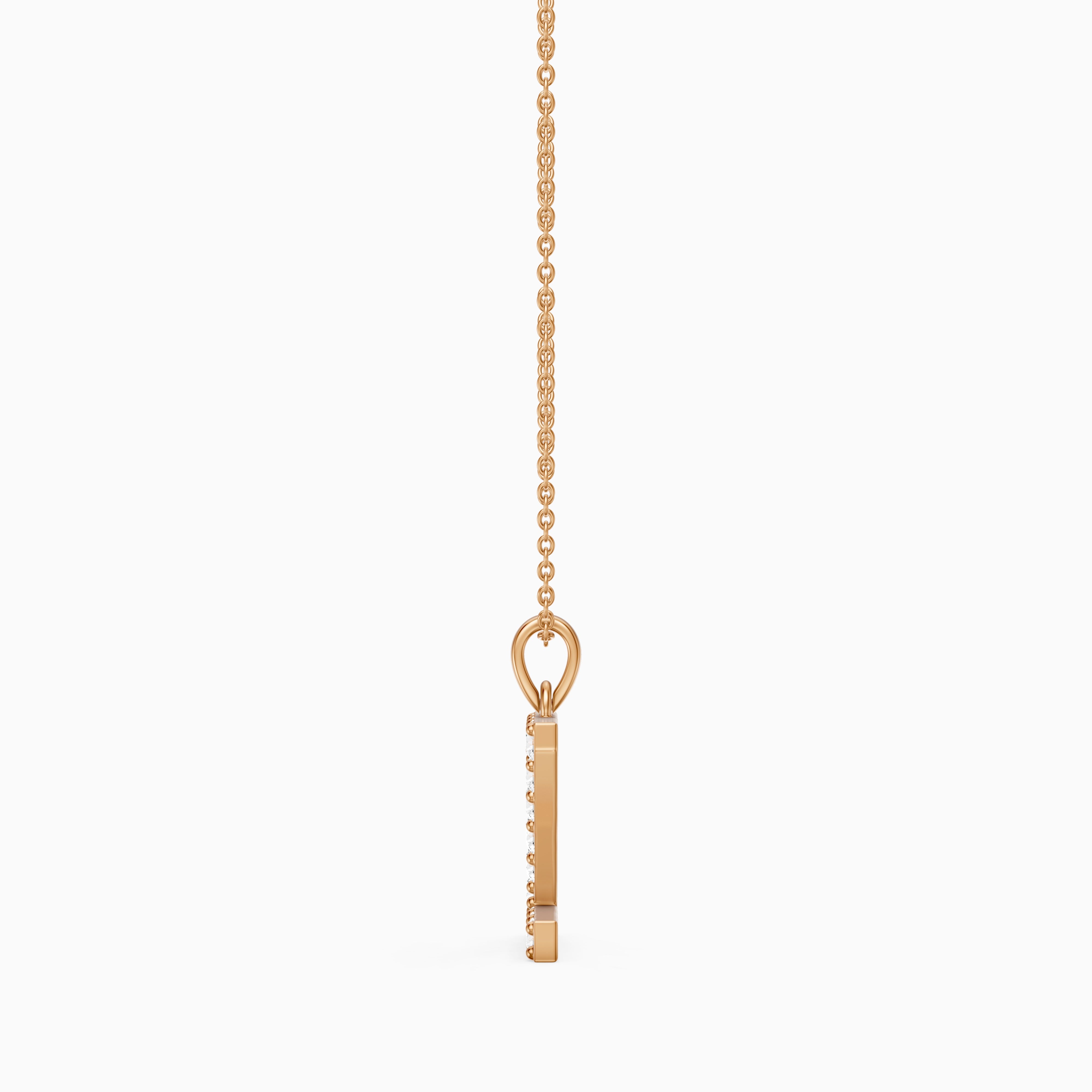 Kallie Lab Grown Diamond Z Initial Pendant Necklace