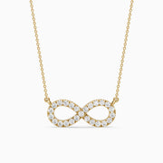 Laurel Round Lab Grown Diamond Infinity Pendant Necklace