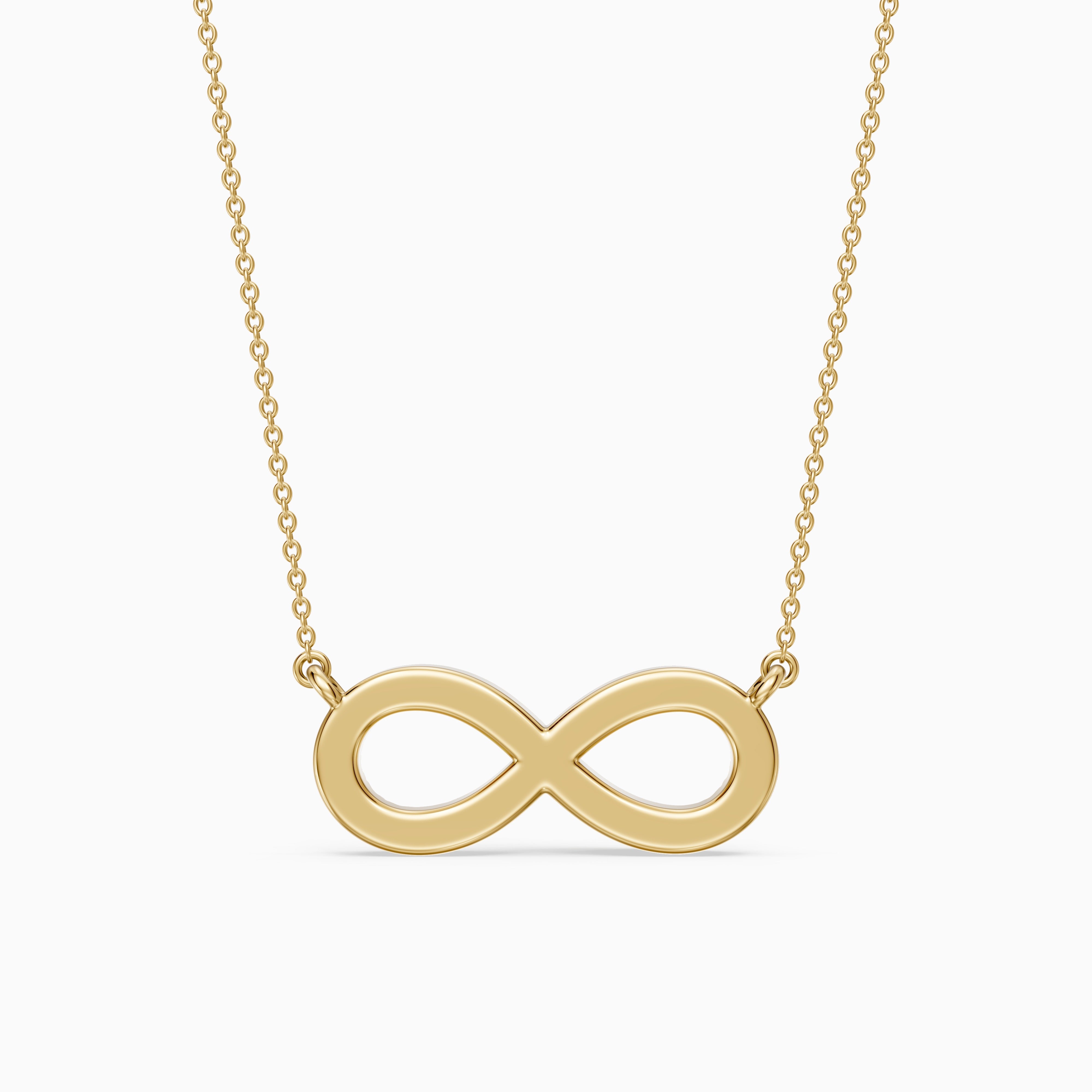 Laurel Round Lab Grown Diamond Infinity Pendant Necklace