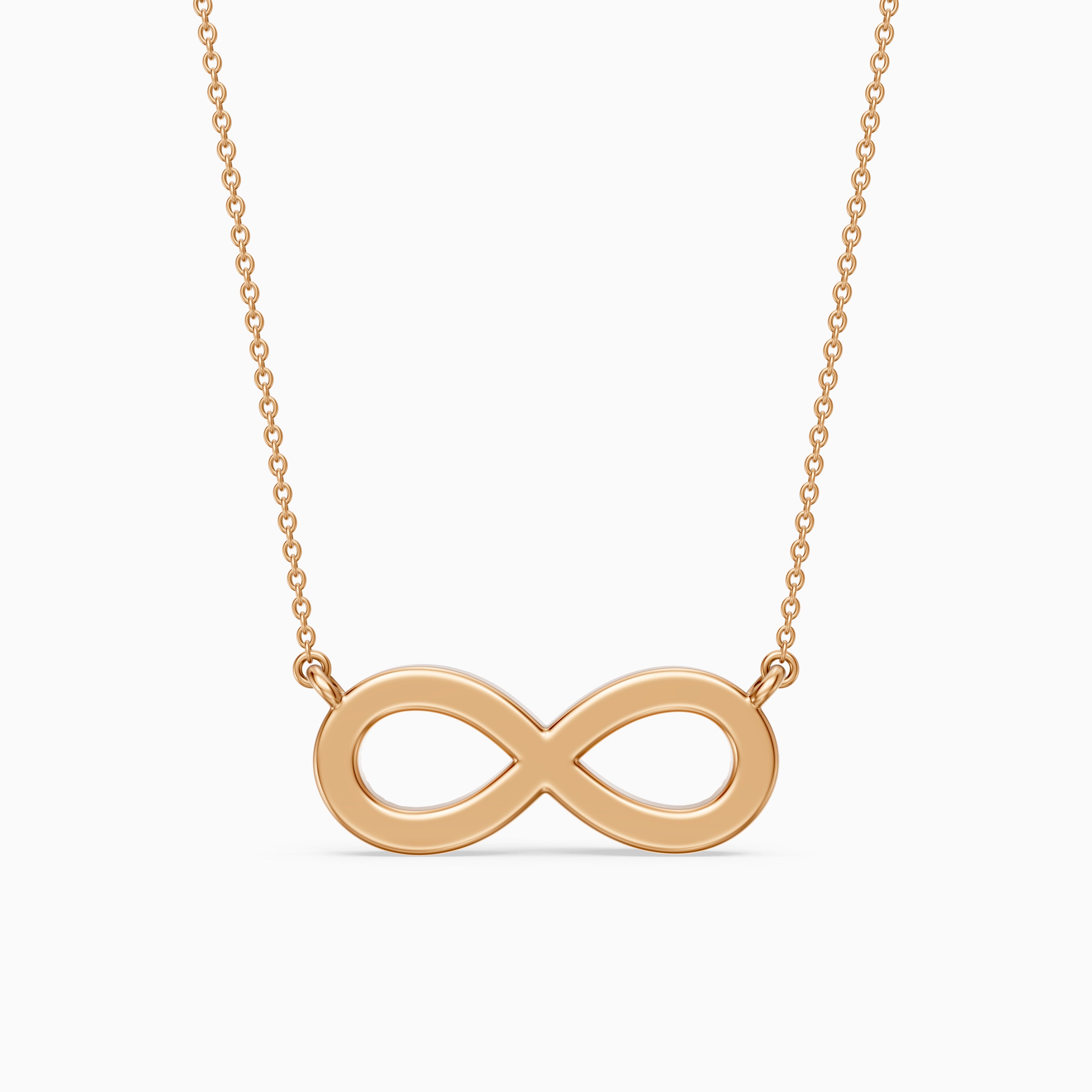 Laurel Round Lab Grown Diamond Infinity Pendant Necklace