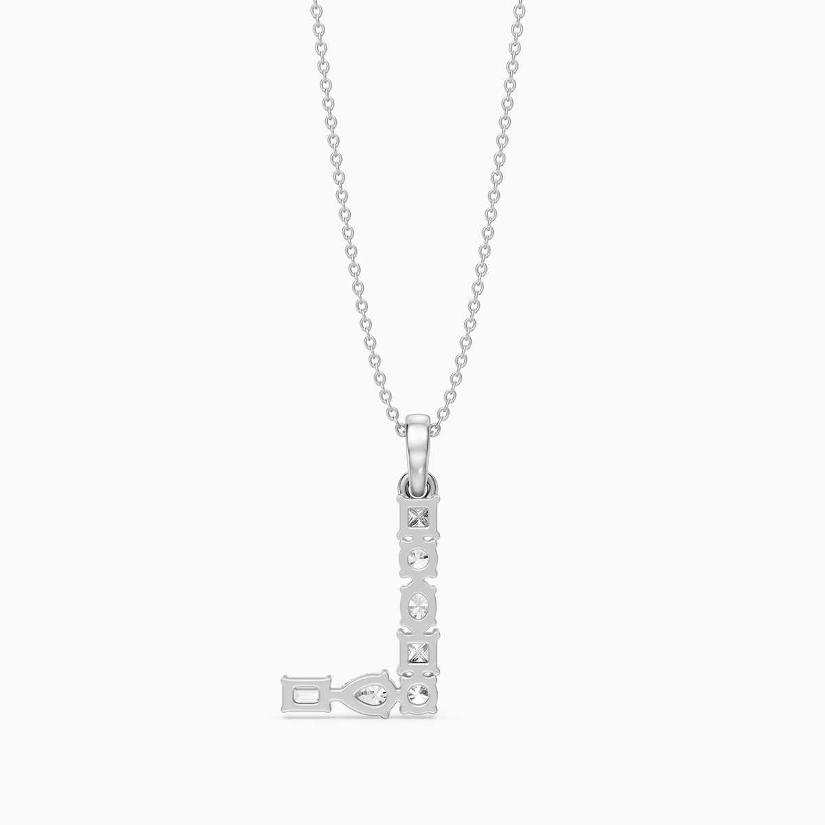 Apolline Multi Shape Lab Grown Diamond Initial L Pendant
