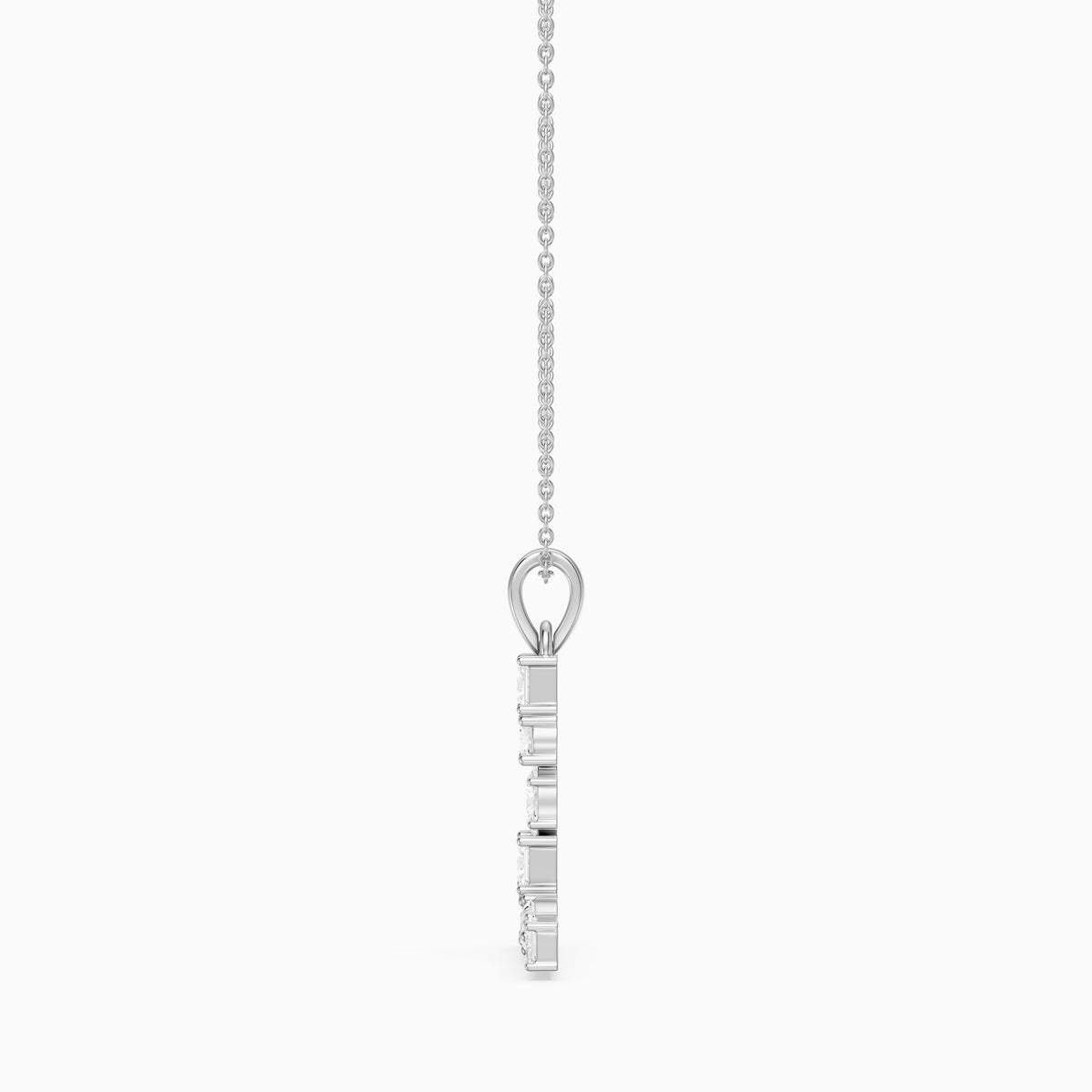Apolline Multi Shape Lab Grown Diamond Initial L Pendant