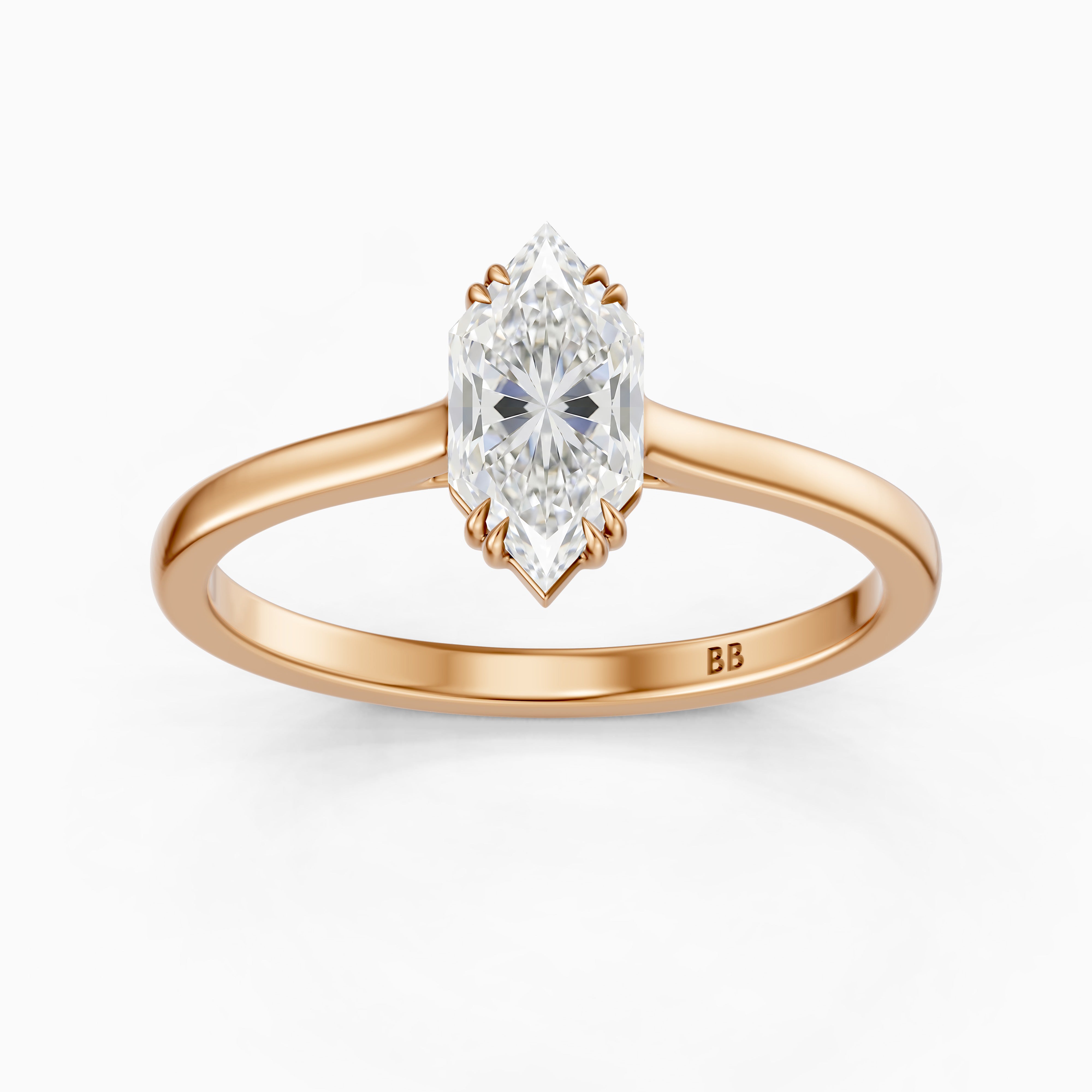 Amora Dutch Marquise Lab Grown Diamond Solitaire Ring
