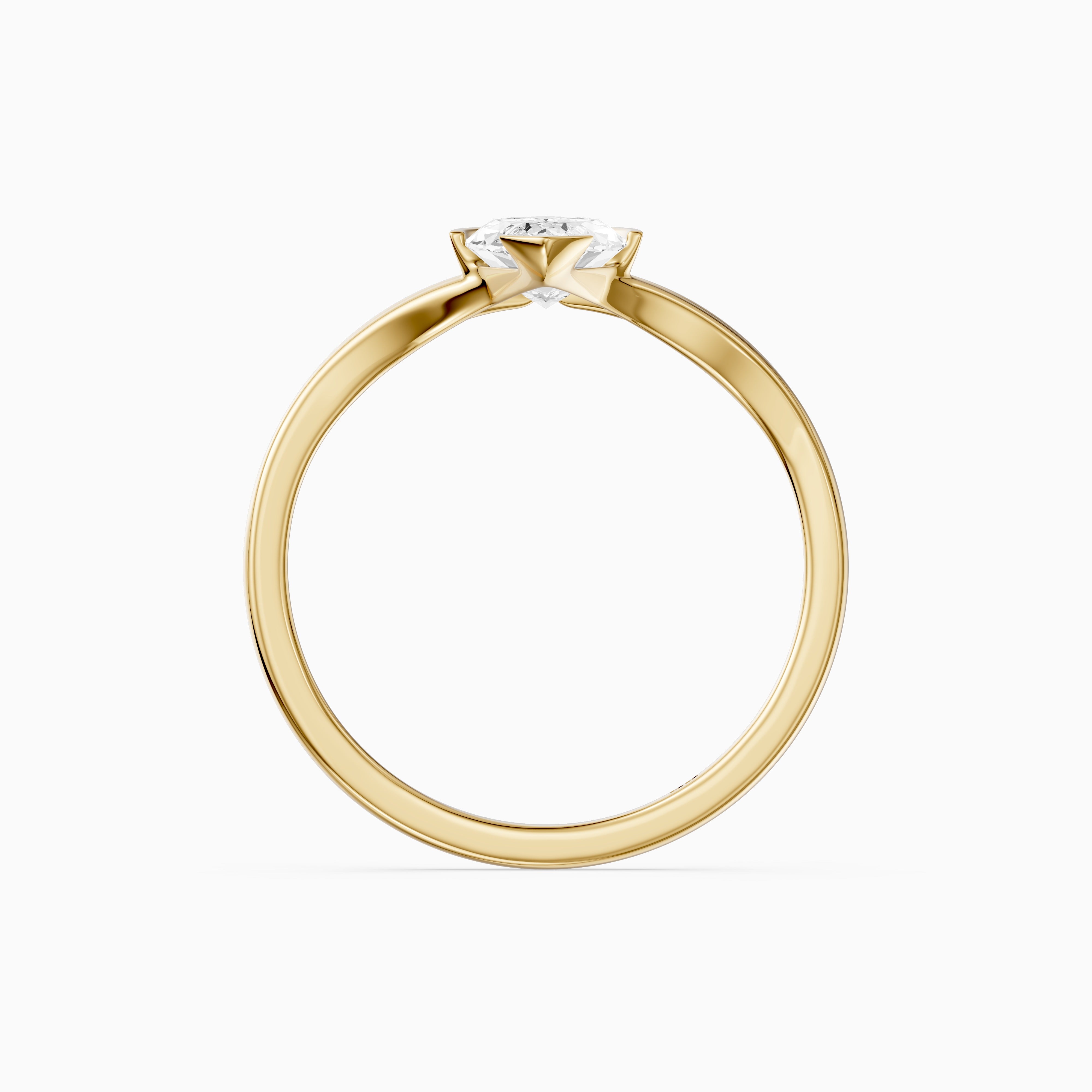 Sydney Marquise Lab Grown Diamond Half Bezel Split Shank Ring