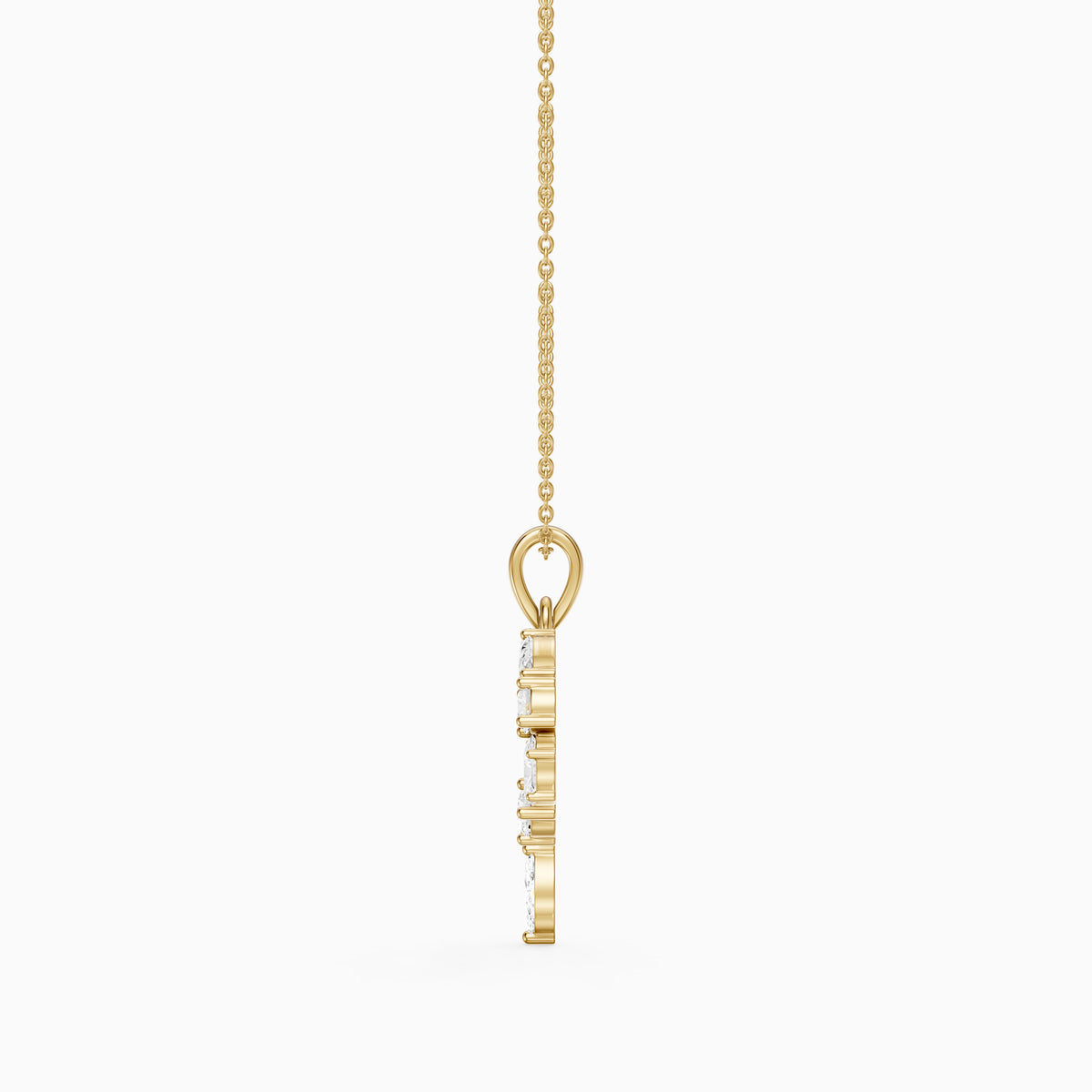 Triana Multi Shape Lab Grown Diamond Initial P Pendant
