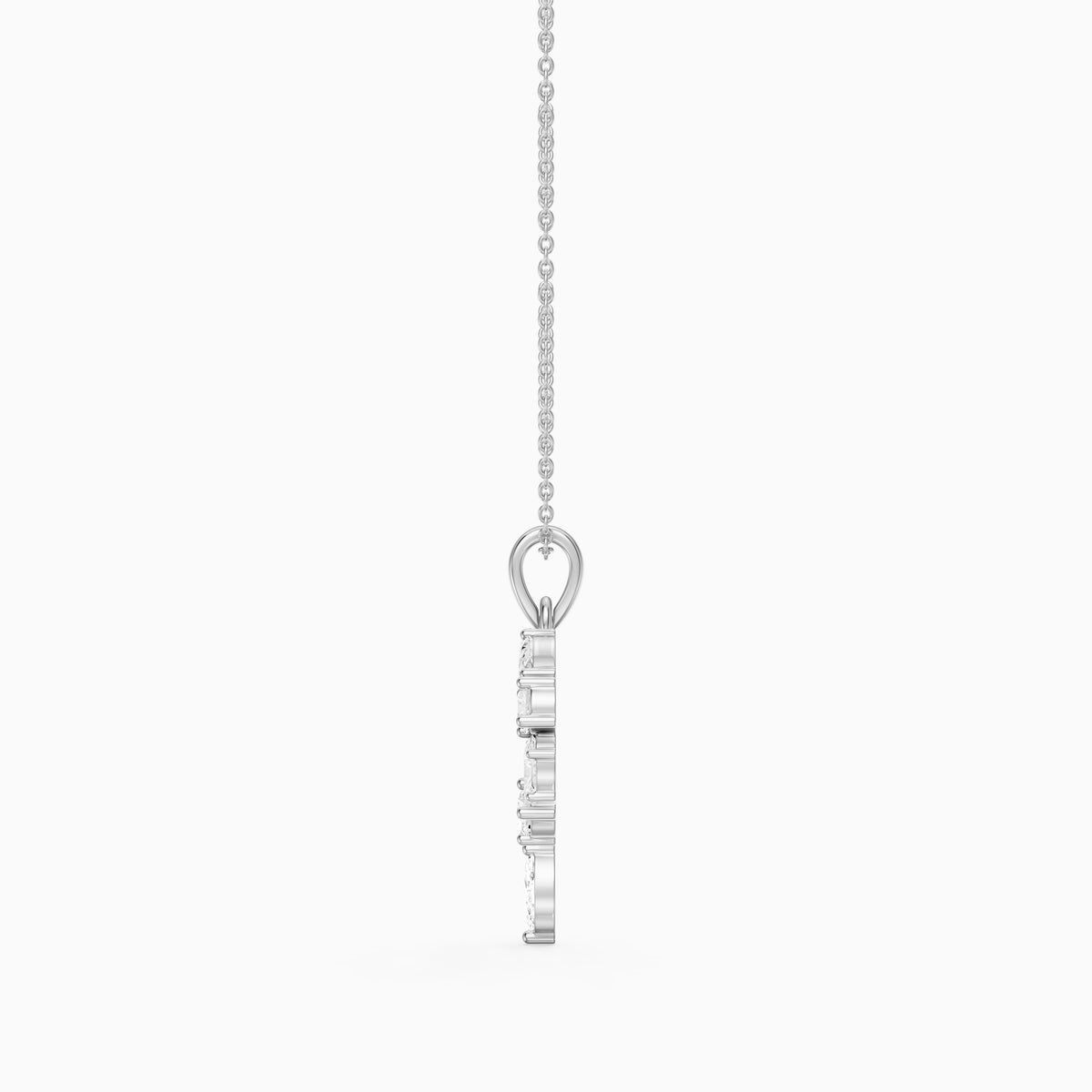 Triana Multi Shape Lab Grown Diamond Initial P Pendant