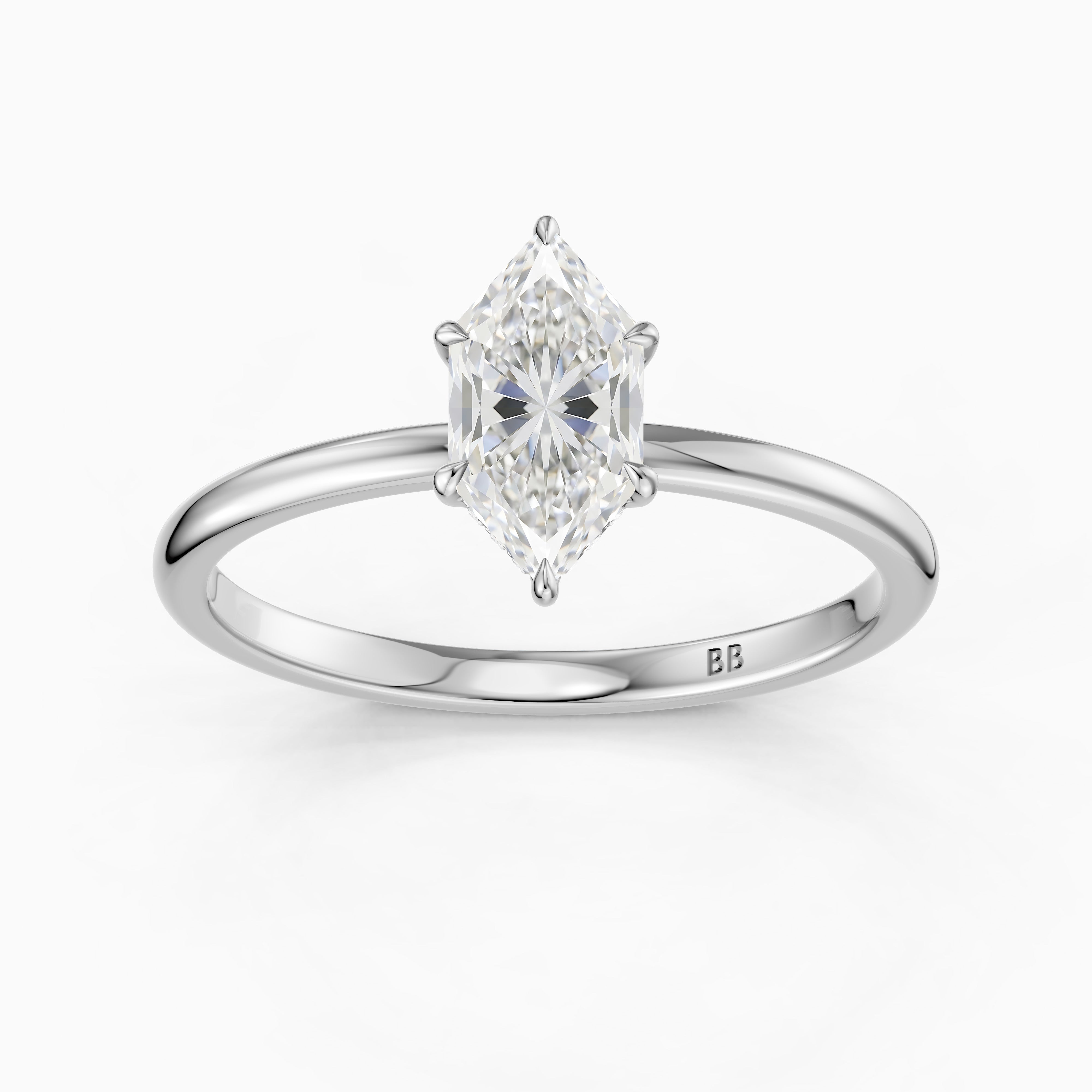 Alanna Dutch Marquise Lab Grown Diamond Ring with Hidden Halo