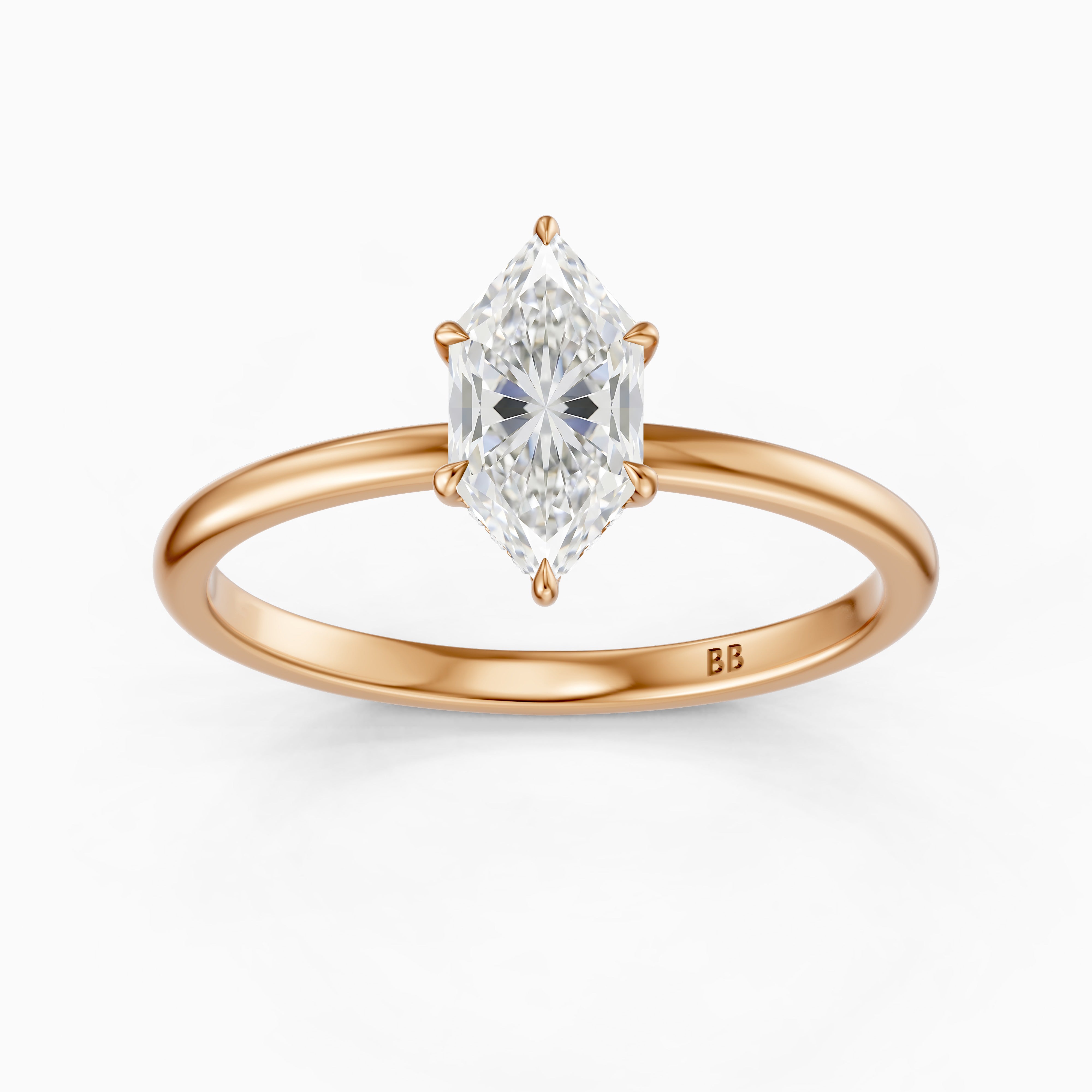 Alanna Dutch Marquise Lab Grown Diamond Ring with Hidden Halo